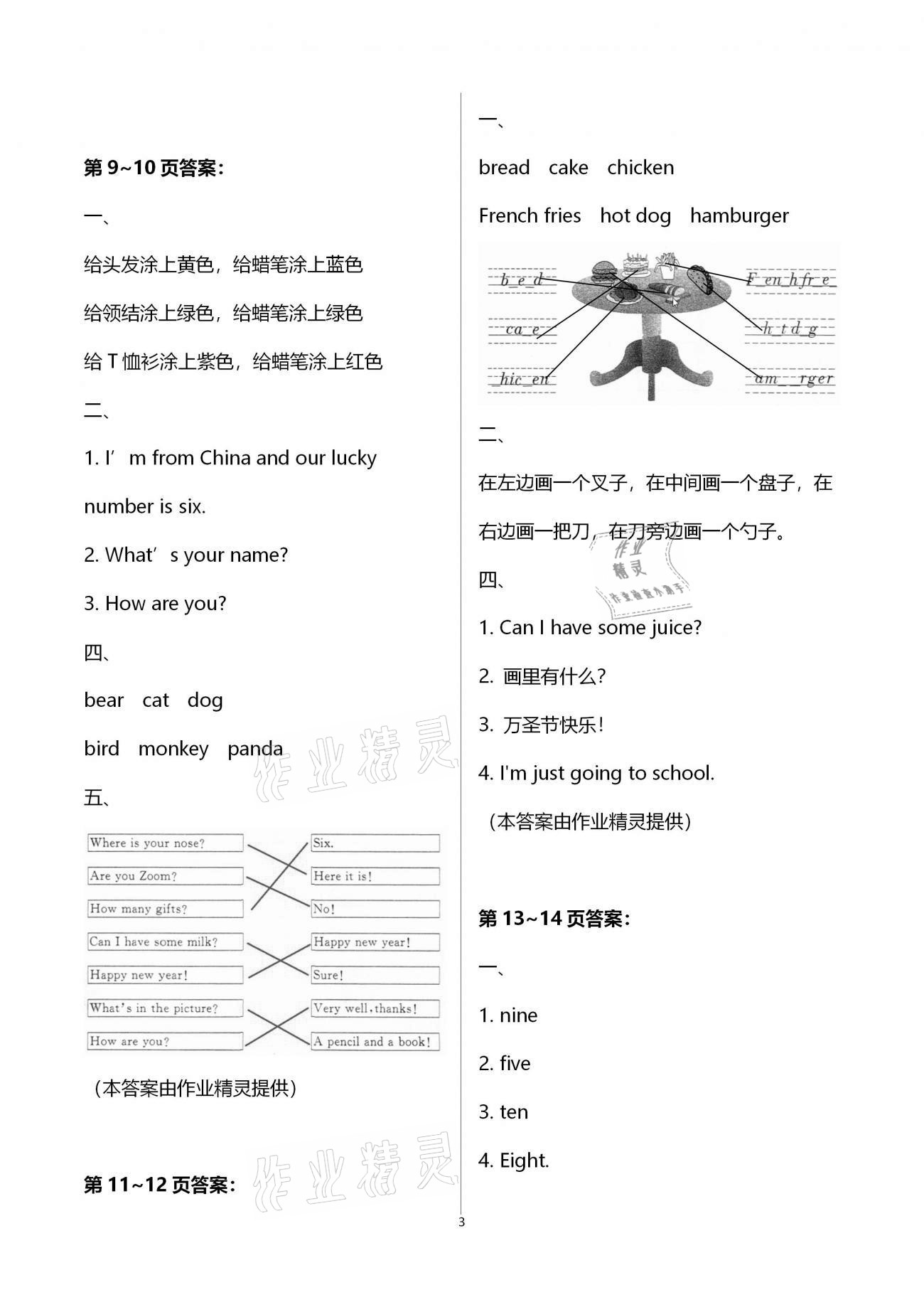 2021年一諾書(shū)業(yè)寒假作業(yè)快樂(lè)假期三年級(jí)英語(yǔ)人教PEP版 第3頁(yè)