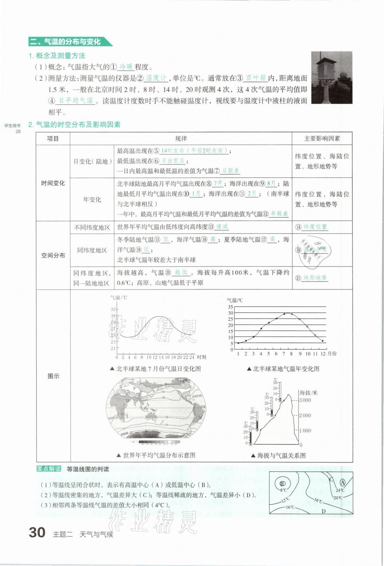 2021年滾動(dòng)遷移中考總復(fù)習(xí)地理山西專(zhuān)版 參考答案第30頁(yè)