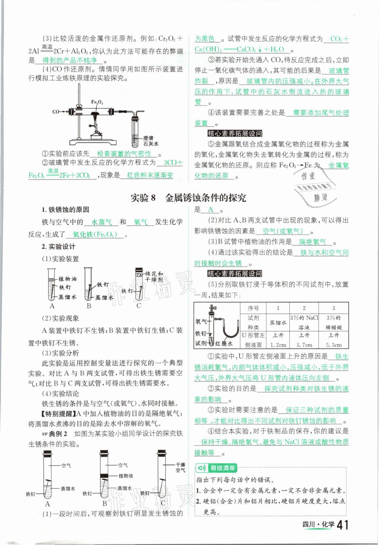 2021年中考2號化學(xué)四川專版 參考答案第41頁