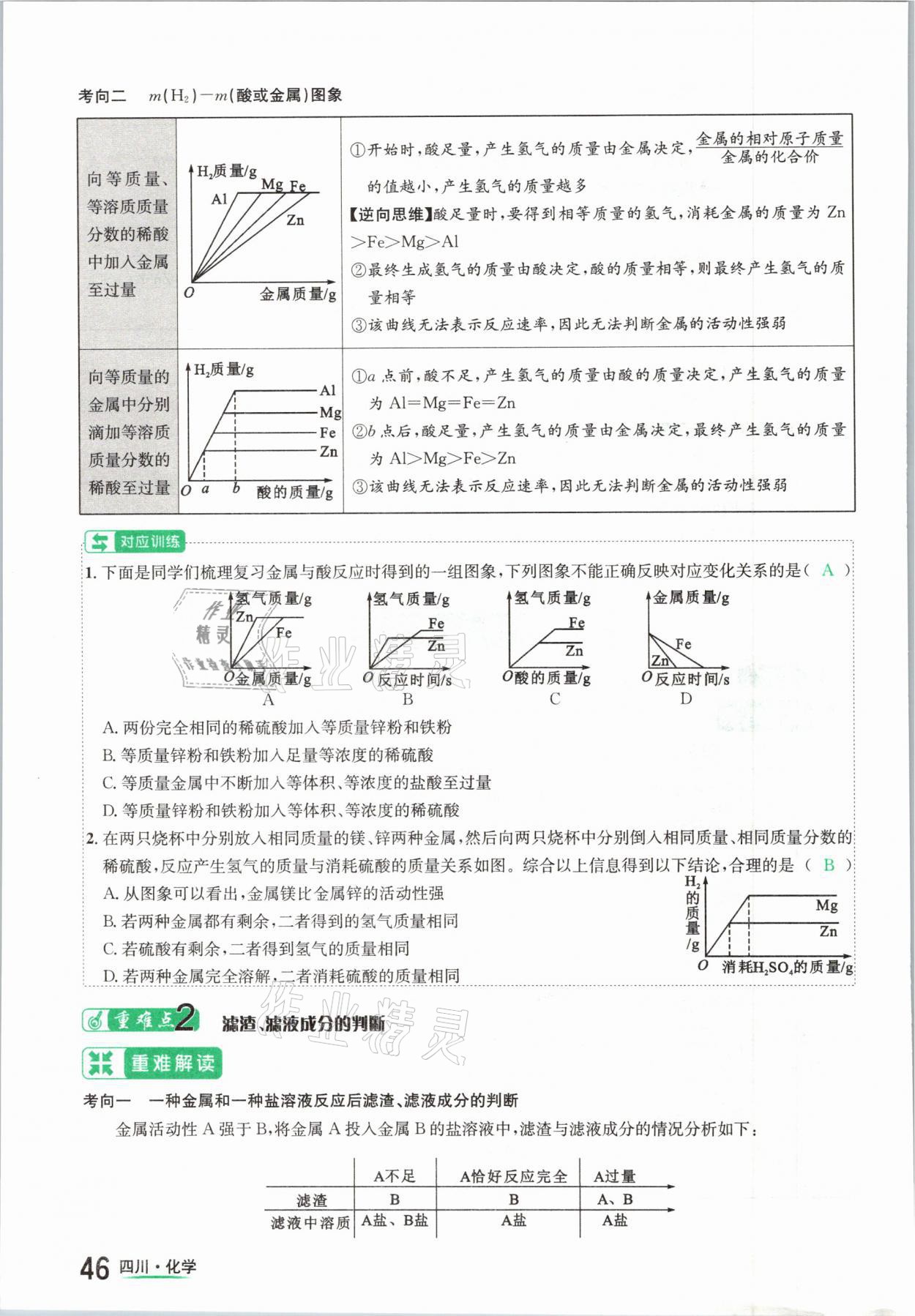 2021年中考2號(hào)化學(xué)四川專(zhuān)版 參考答案第46頁(yè)