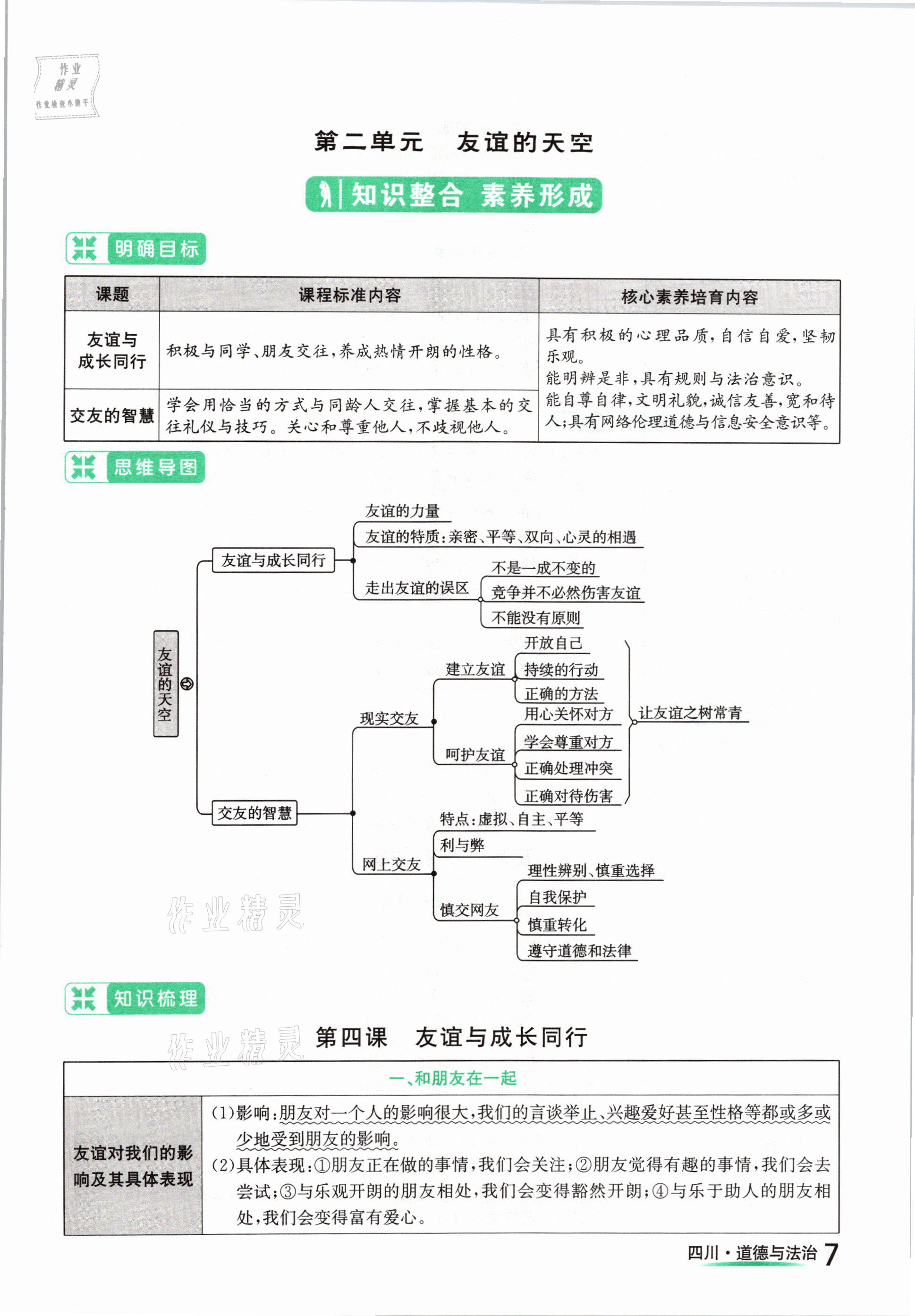 2021年中考2号道德与法治四川专版 参考答案第7页