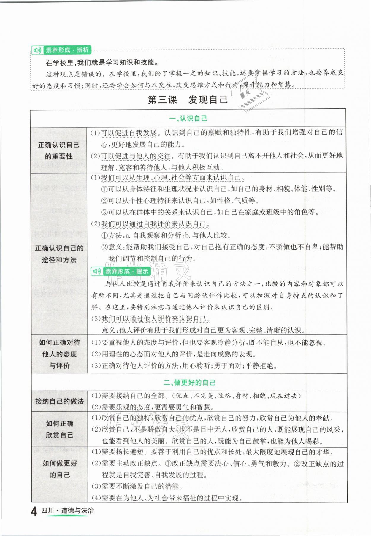 2021年中考2号道德与法治四川专版 参考答案第4页