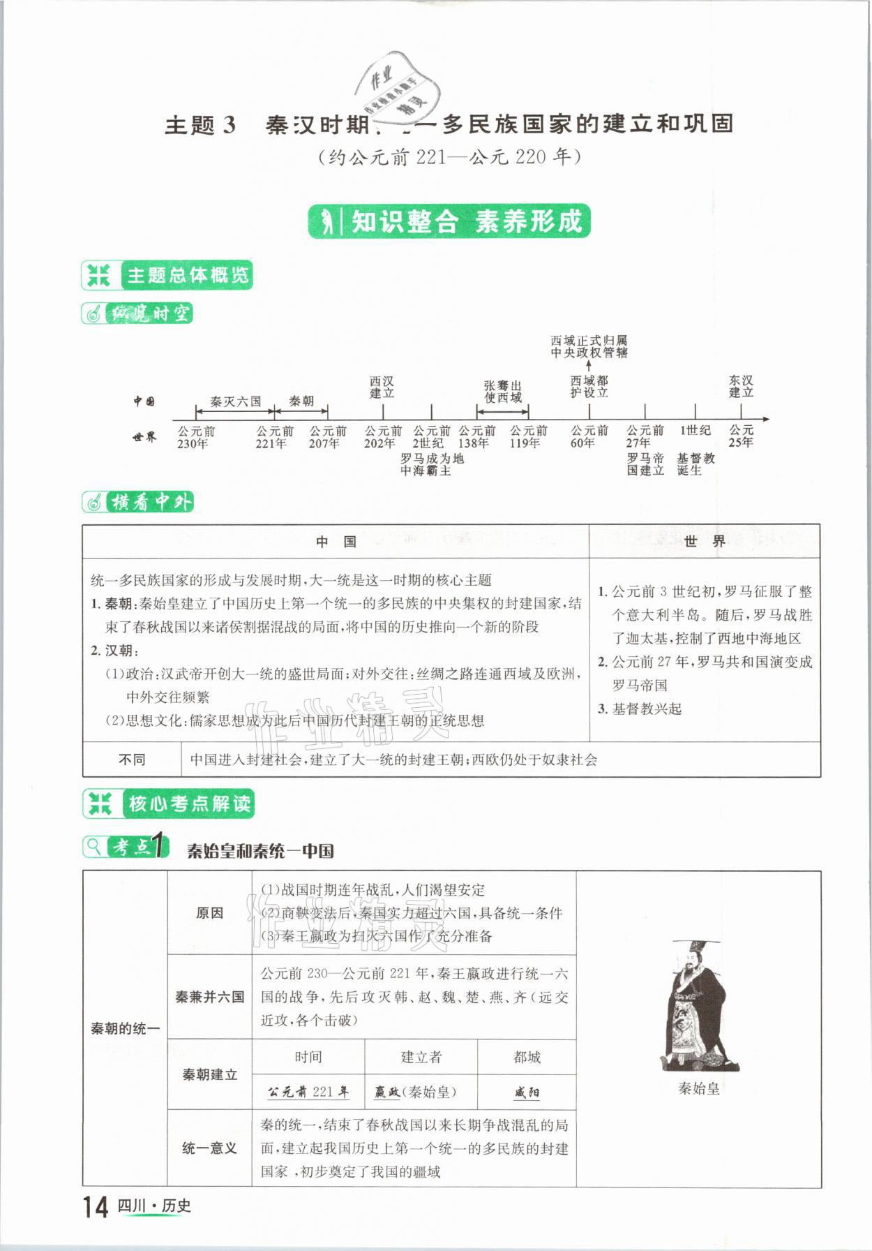 2021年中考2號歷史四川專版 參考答案第14頁