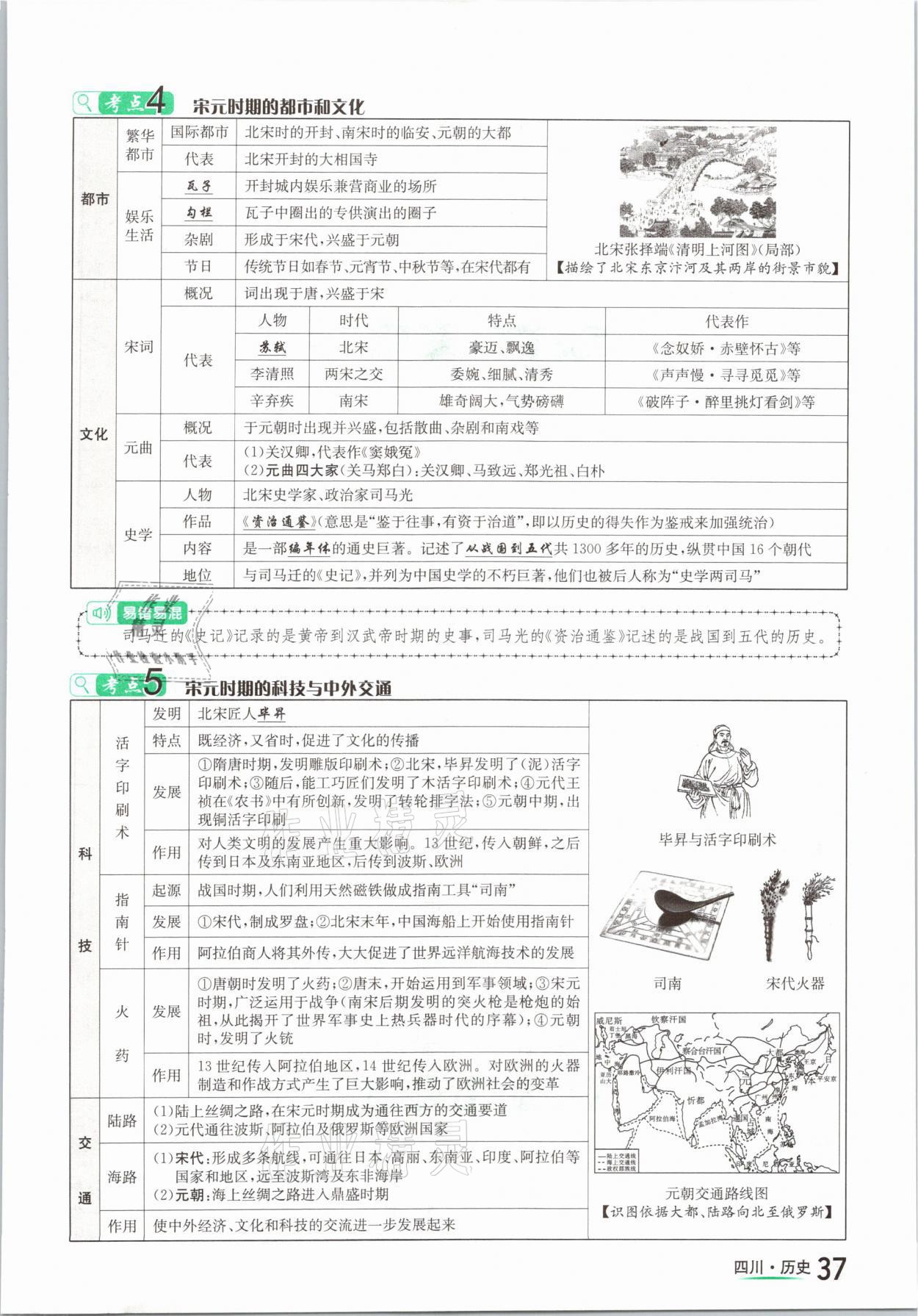 2021年中考2号历史四川专版 参考答案第37页