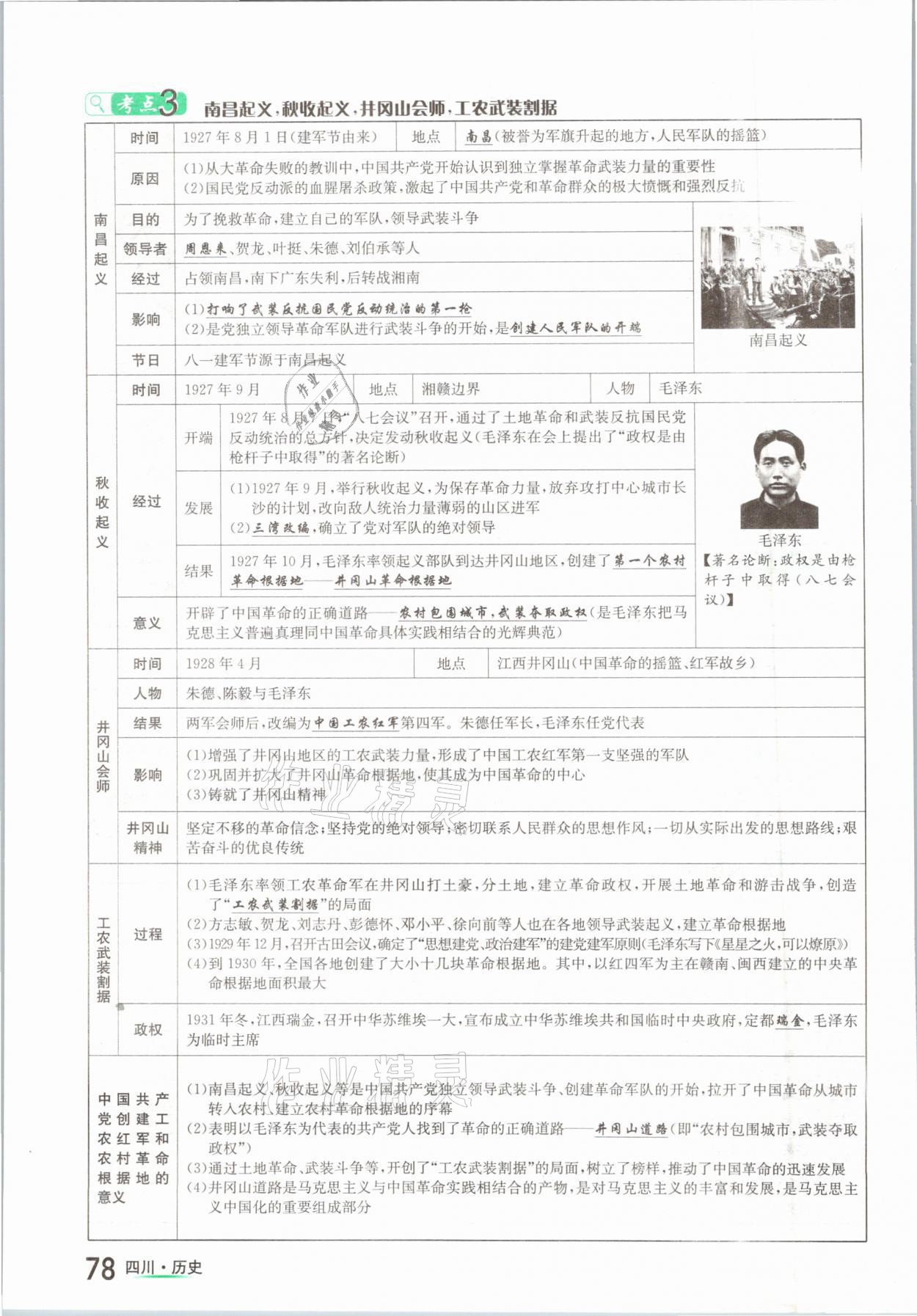 2021年中考2號歷史四川專版 參考答案第78頁