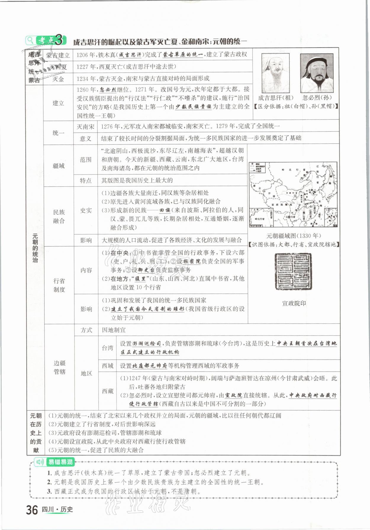 2021年中考2號歷史四川專版 參考答案第36頁