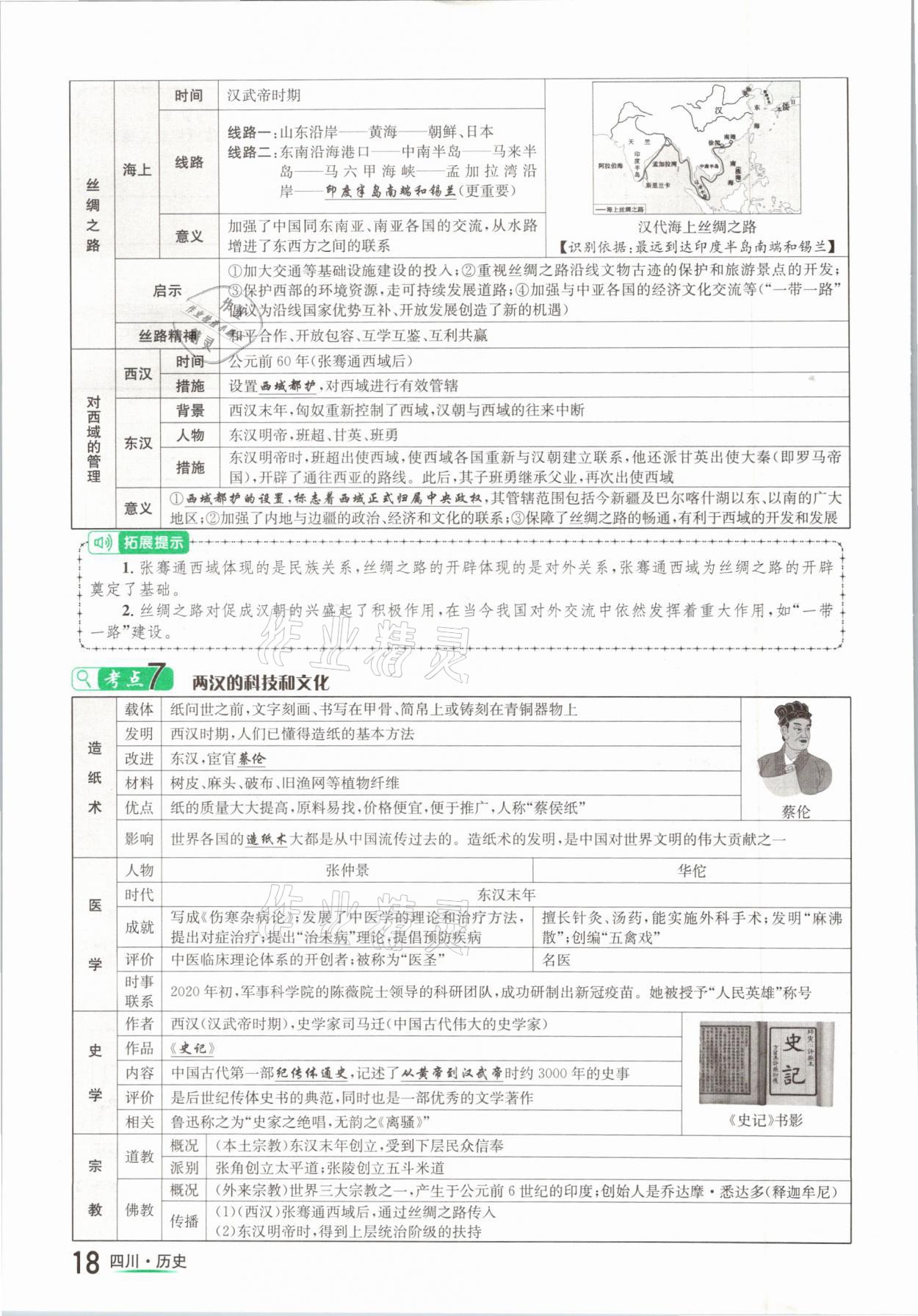 2021年中考2號(hào)歷史四川專版 參考答案第18頁(yè)