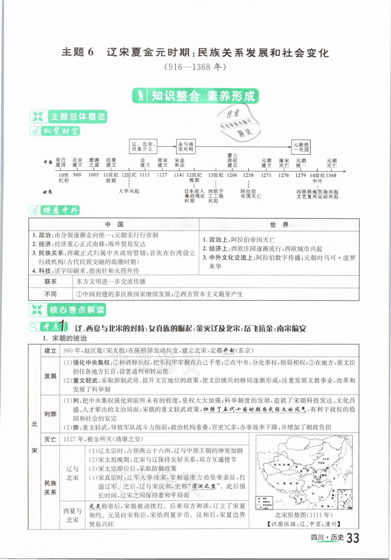 2021年中考2号历史四川专版&nbsp;参考答案第33页