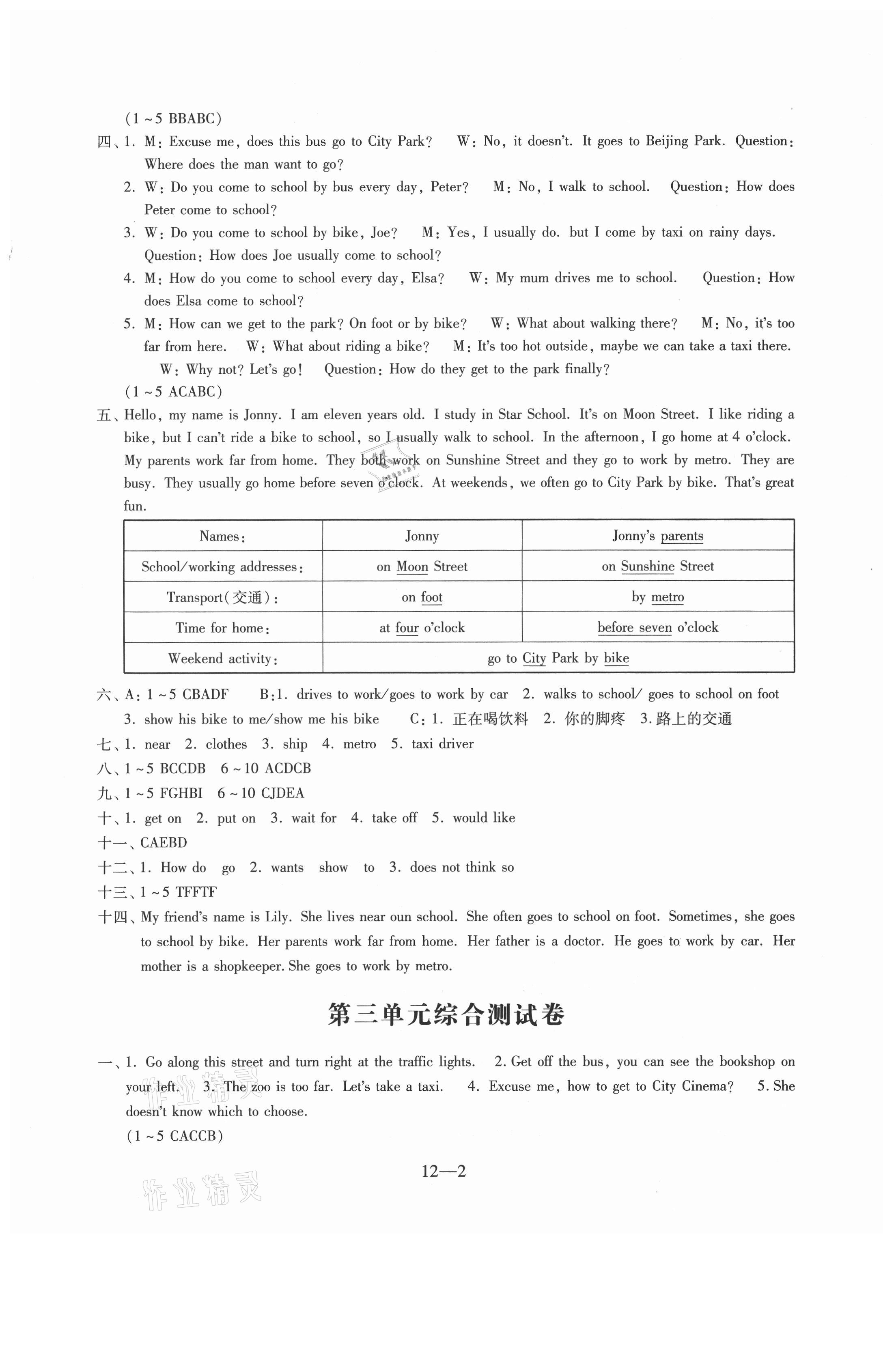 2021年英语同步练习配套试卷五年级译林版下册江苏凤凰科学技术出版社 第2页