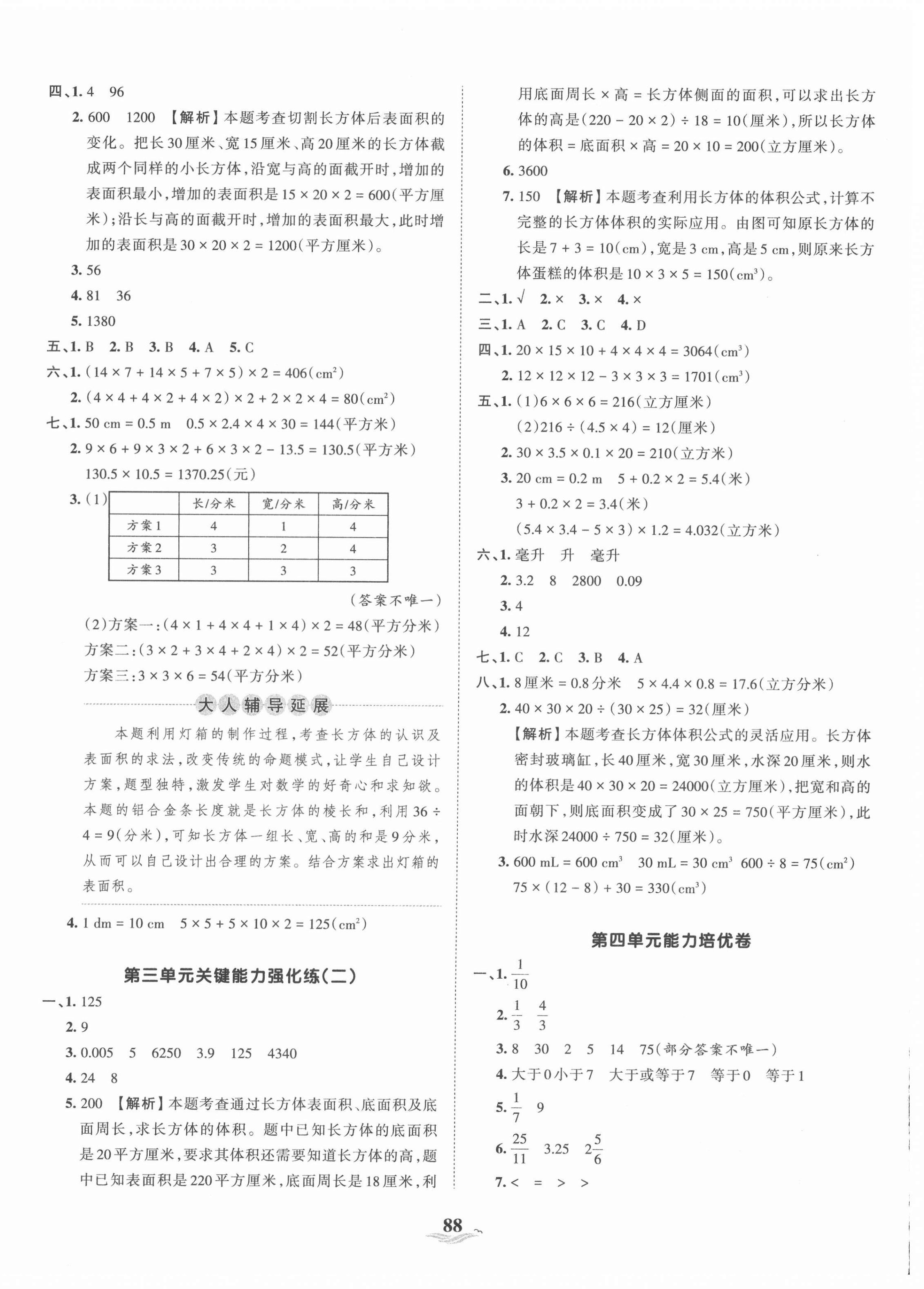 2021年王朝霞培優(yōu)100分五年級數(shù)學下冊人教版 第4頁