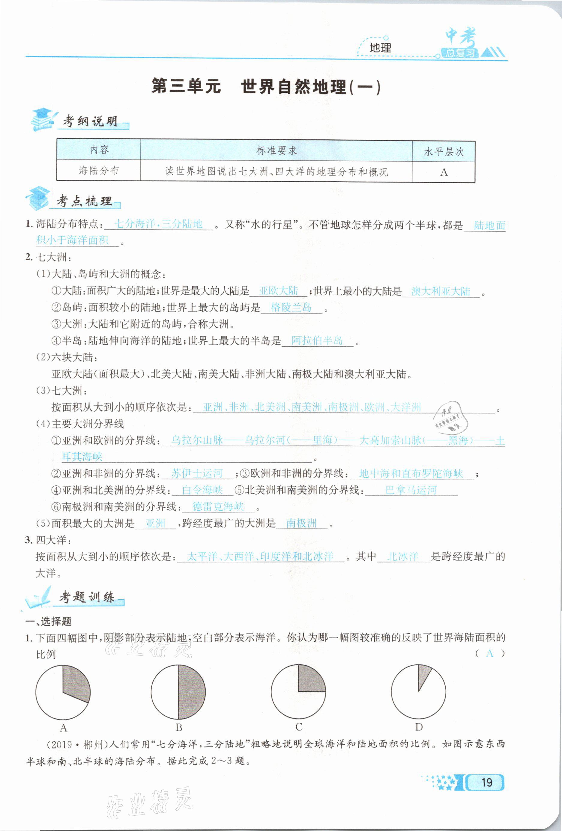 2021年中考命題調(diào)研地理 第19頁