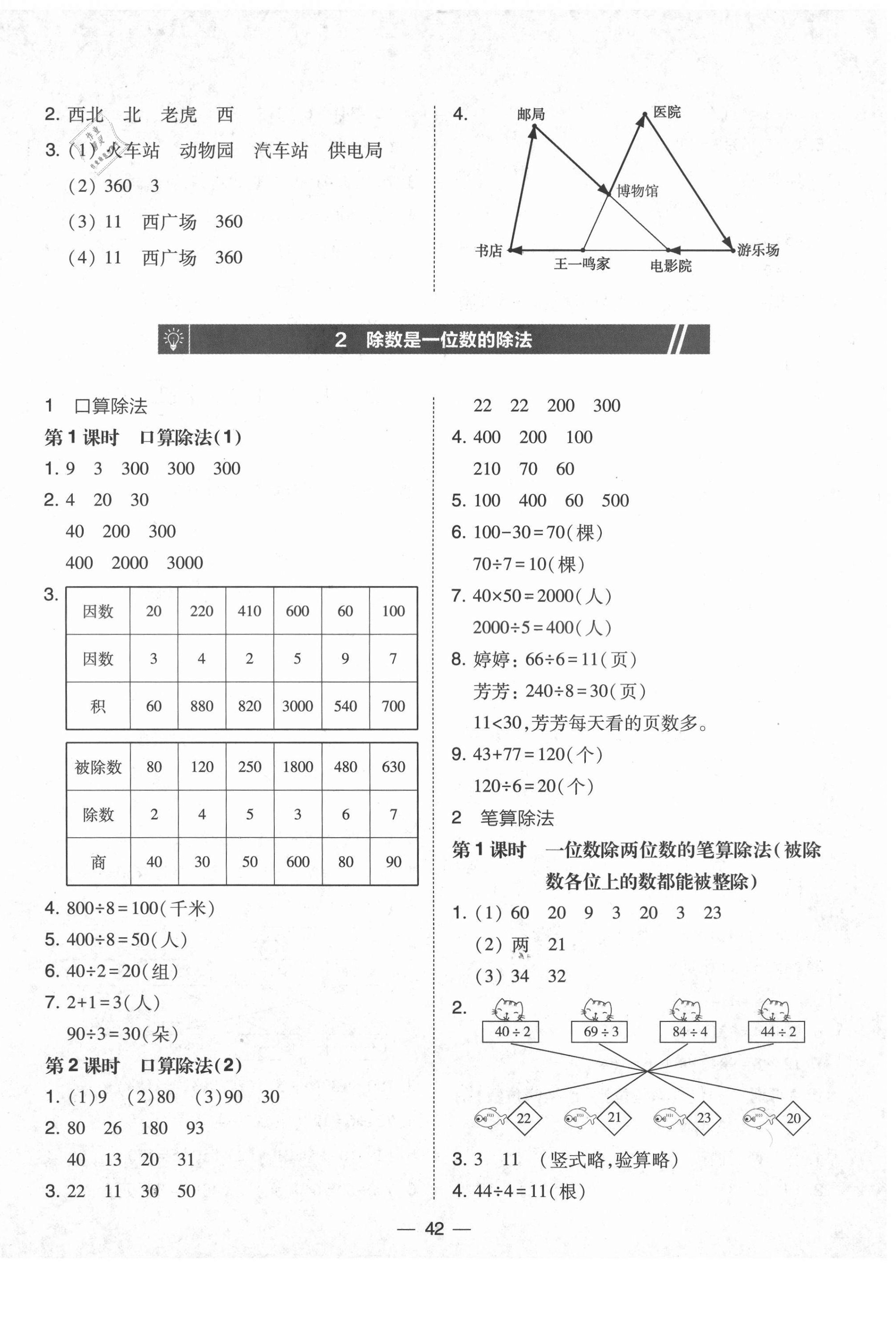 2021年北大绿卡三年级数学下册人教版 第2页