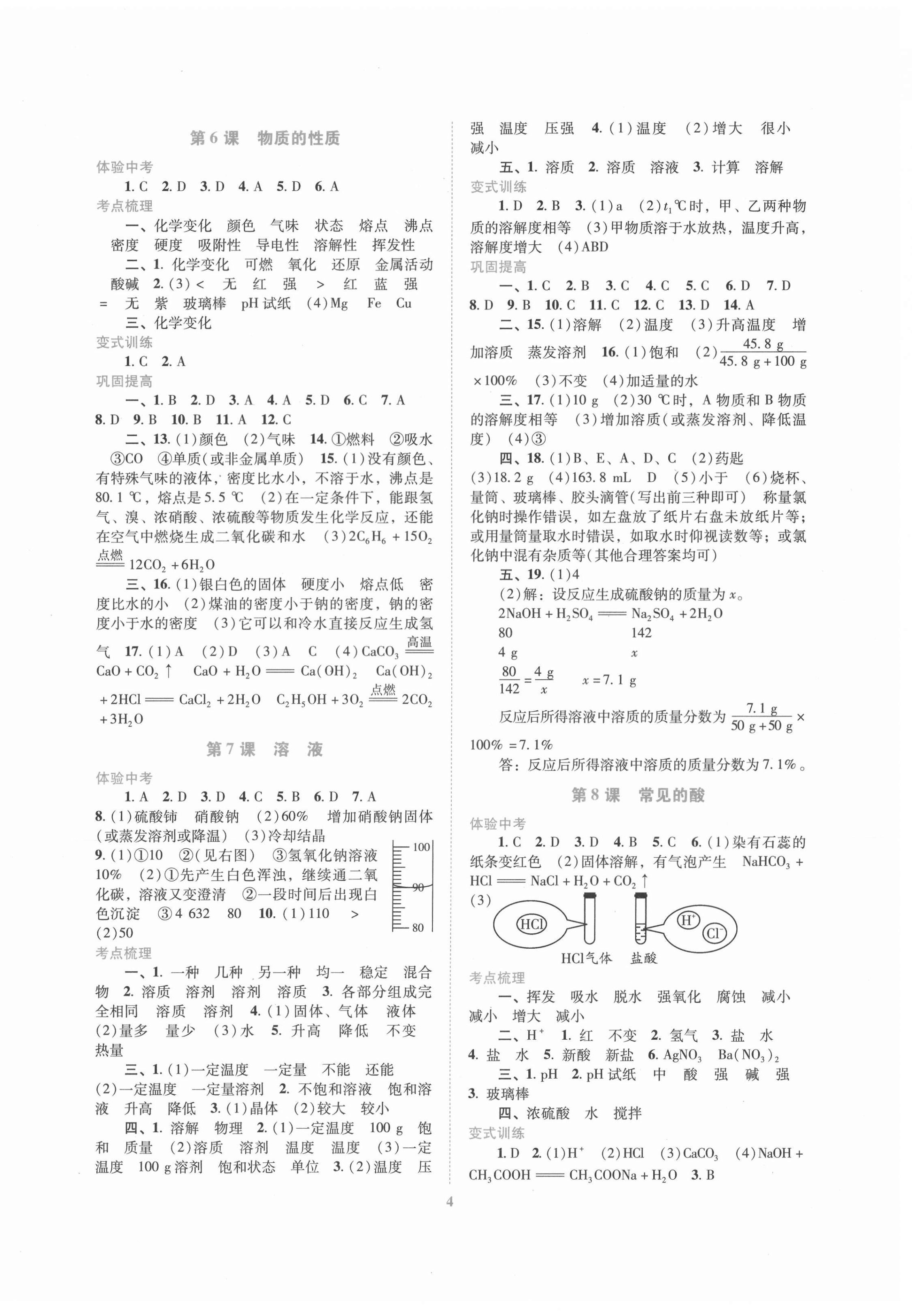 2021年中考總復(fù)習(xí)搶分計劃化學(xué) 第4頁