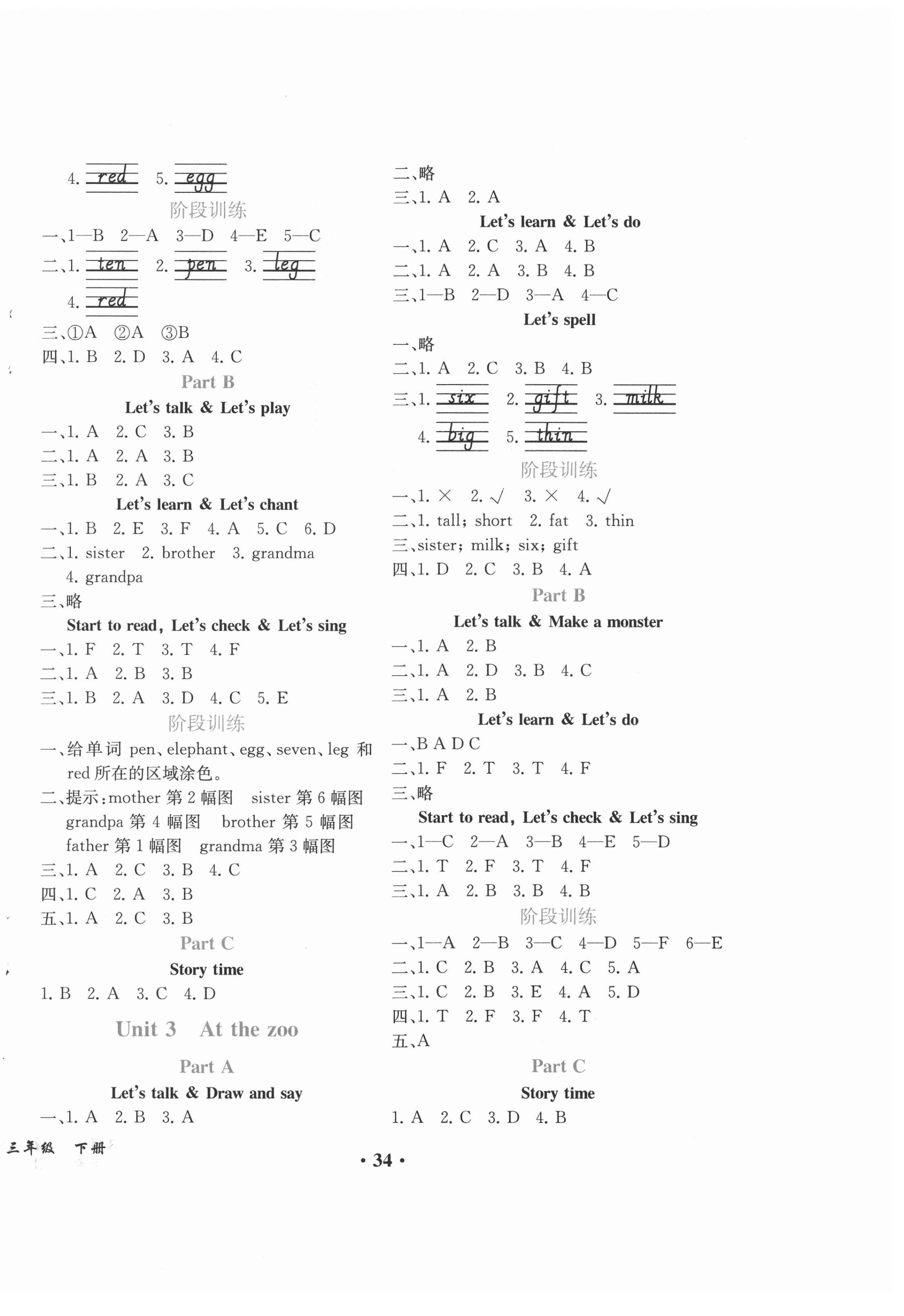 2021年勝券在握同步解析與測(cè)評(píng)三年級(jí)英語(yǔ)下冊(cè)人教PEP版重慶專(zhuān)版 第2頁(yè)