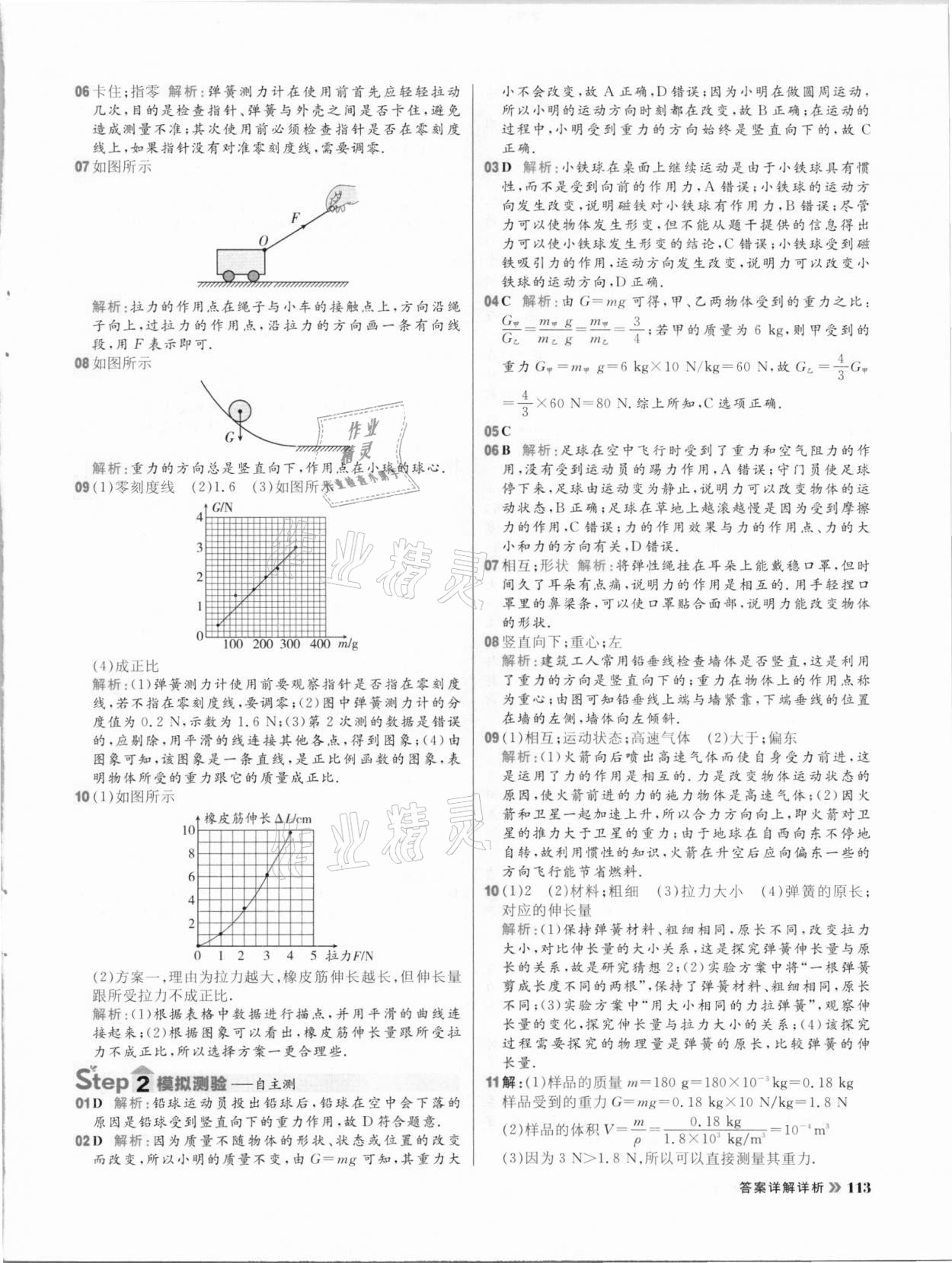 2021年陽(yáng)光計(jì)劃初中同步八年級(jí)物理下冊(cè)人教版 參考答案第5頁(yè)