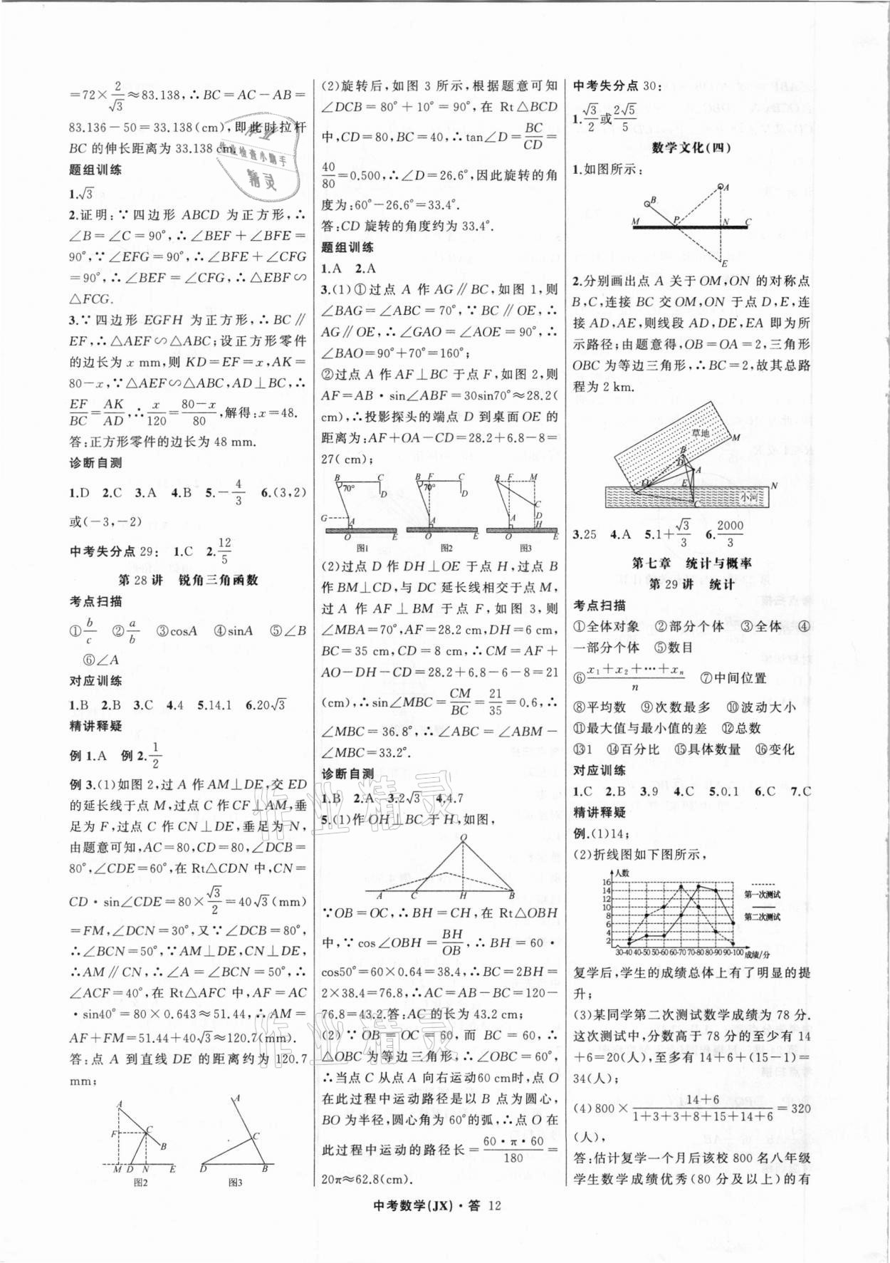 2021年名师面对面中考满分特训方案数学江西专版 第12页