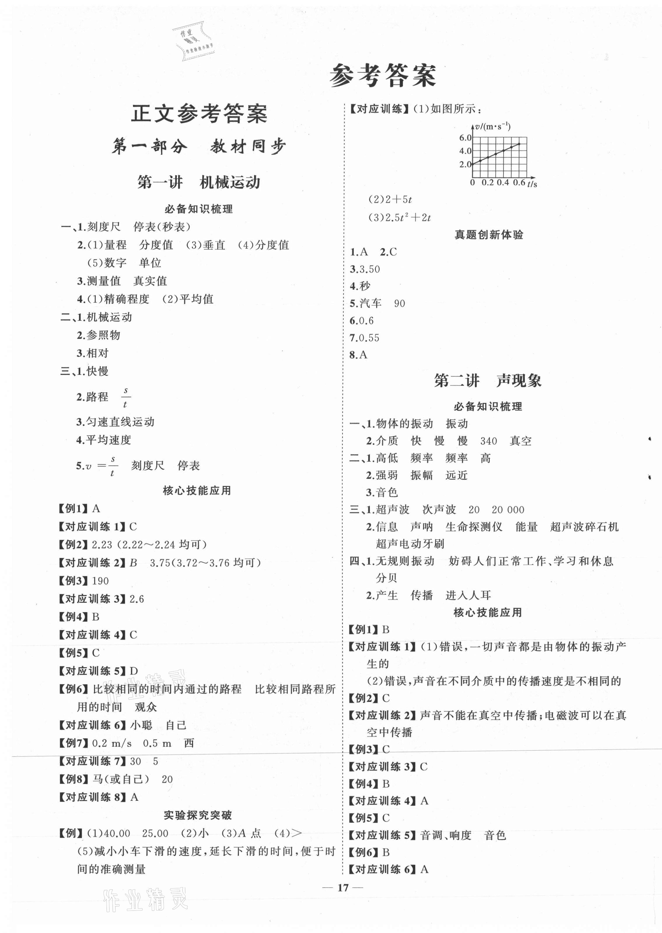 2021年初中總復(fù)習(xí)手冊物理山東教育出版社 第1頁