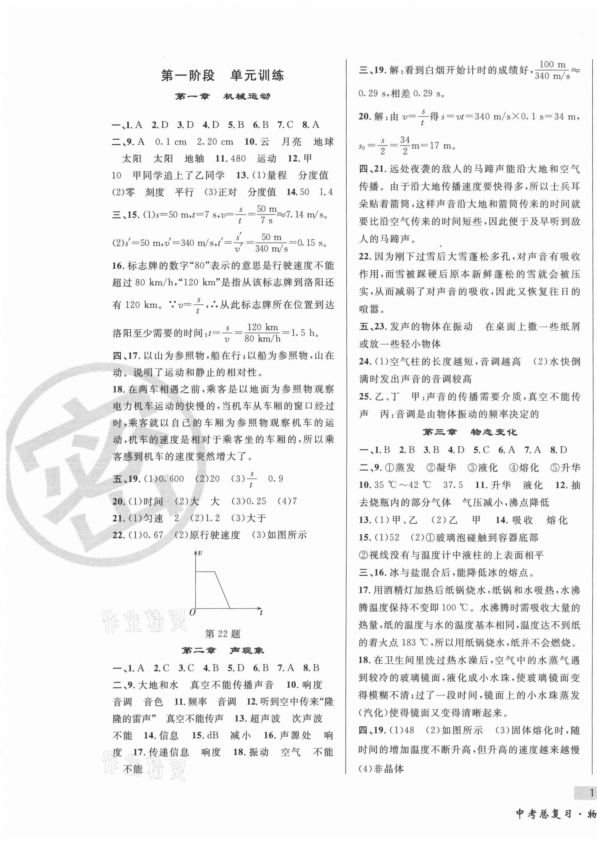 2021年東北書局中考總復習物理 第1頁