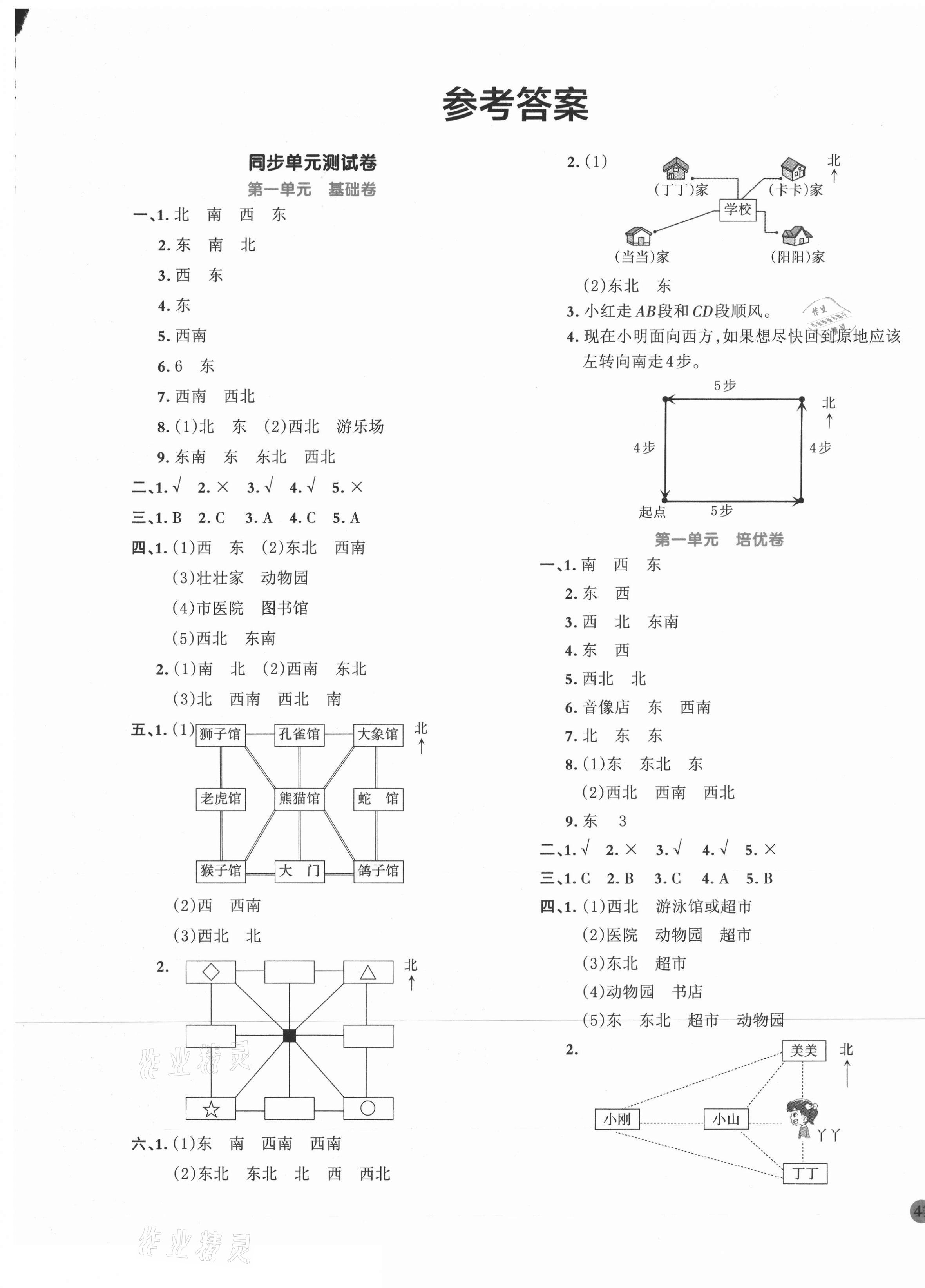 2021年全優單元大卷三年級數學下冊人教版 第1頁