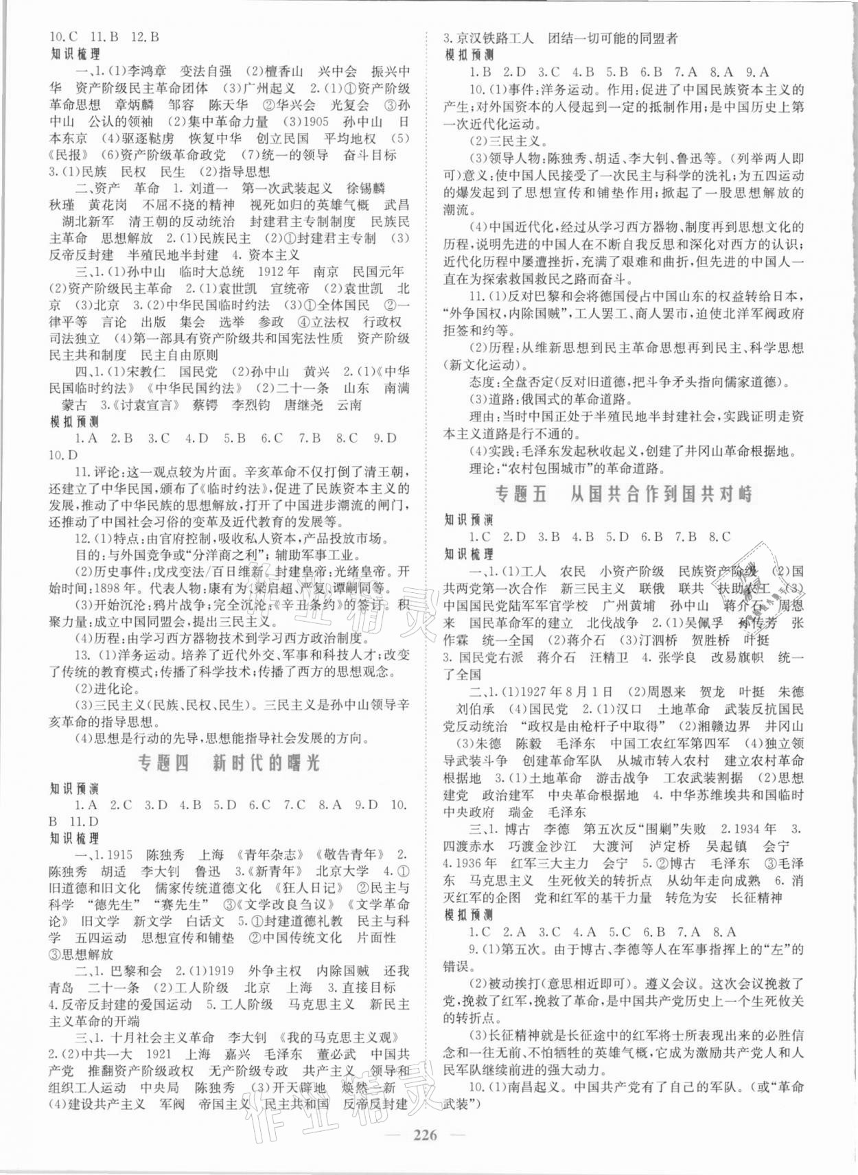 2021年新优化设计初中总复习历史 第4页