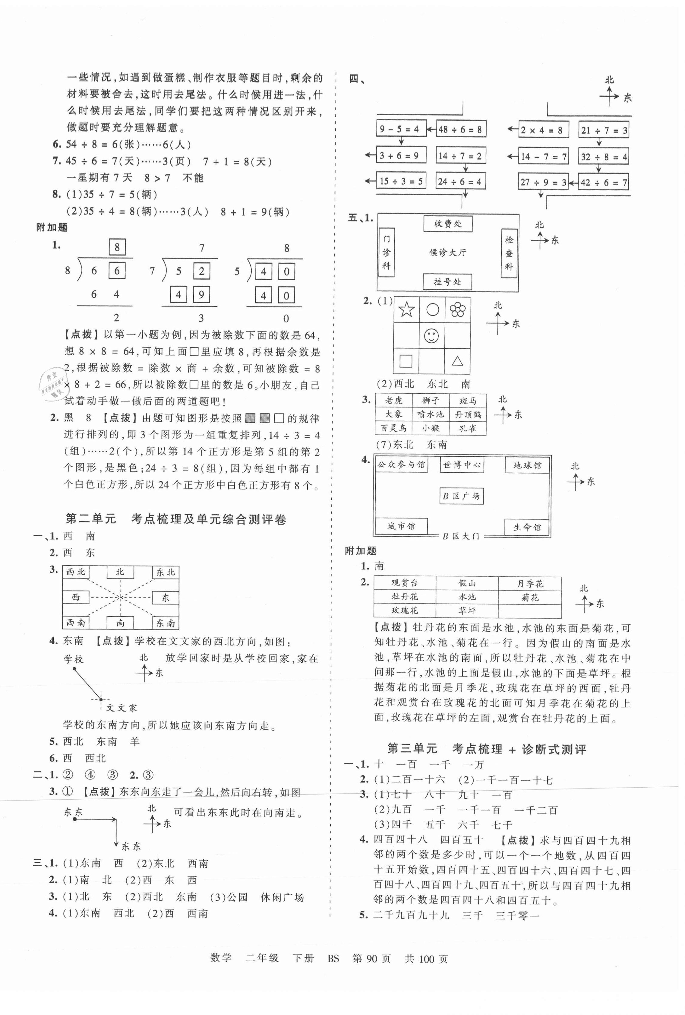 2021年王朝霞考點梳理時習卷二年級數(shù)學下冊北師大版 第2頁