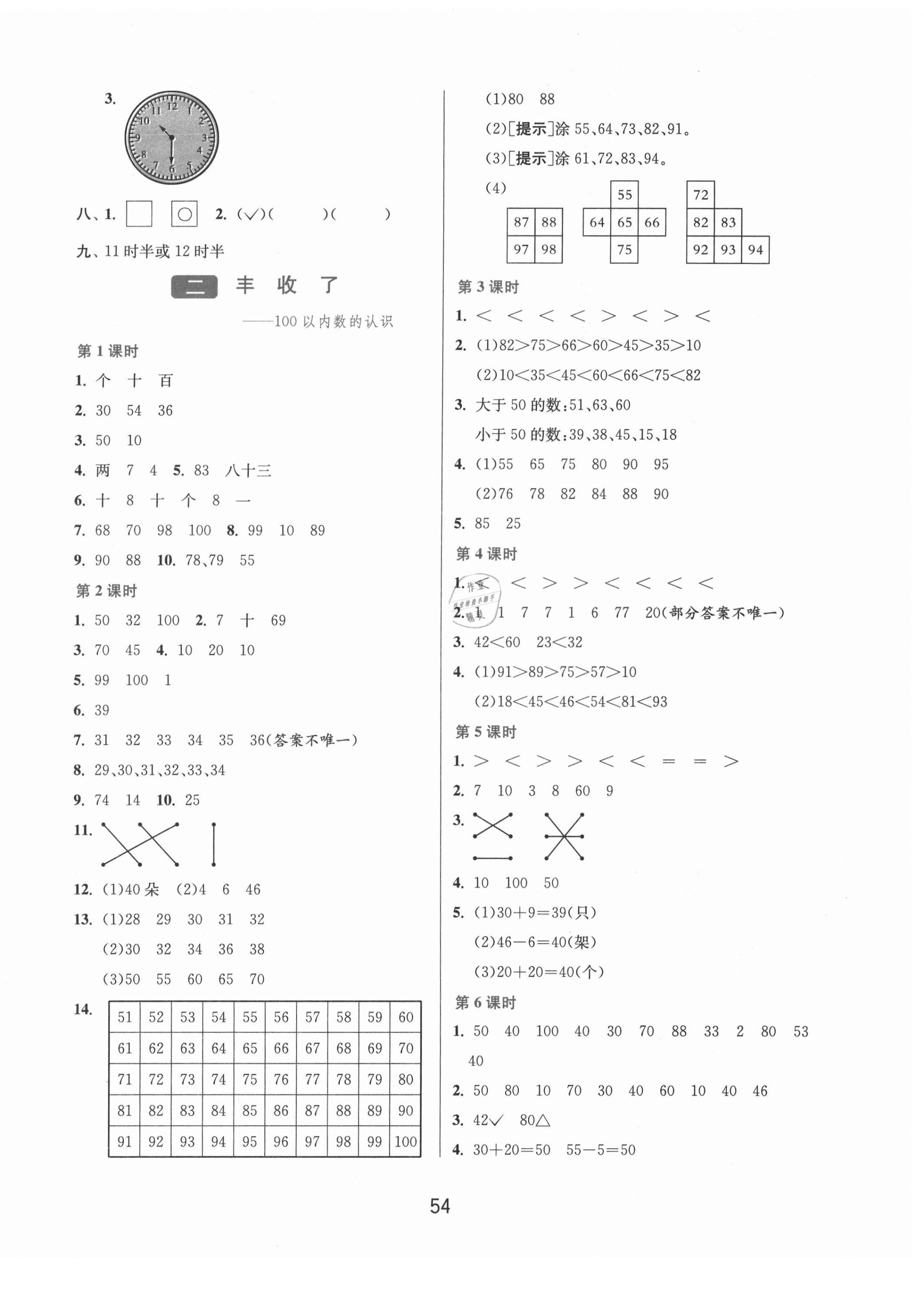 2021年1課3練學(xué)霸提優(yōu)訓(xùn)練一年級(jí)數(shù)學(xué)下冊(cè)青島版54制 第2頁(yè)