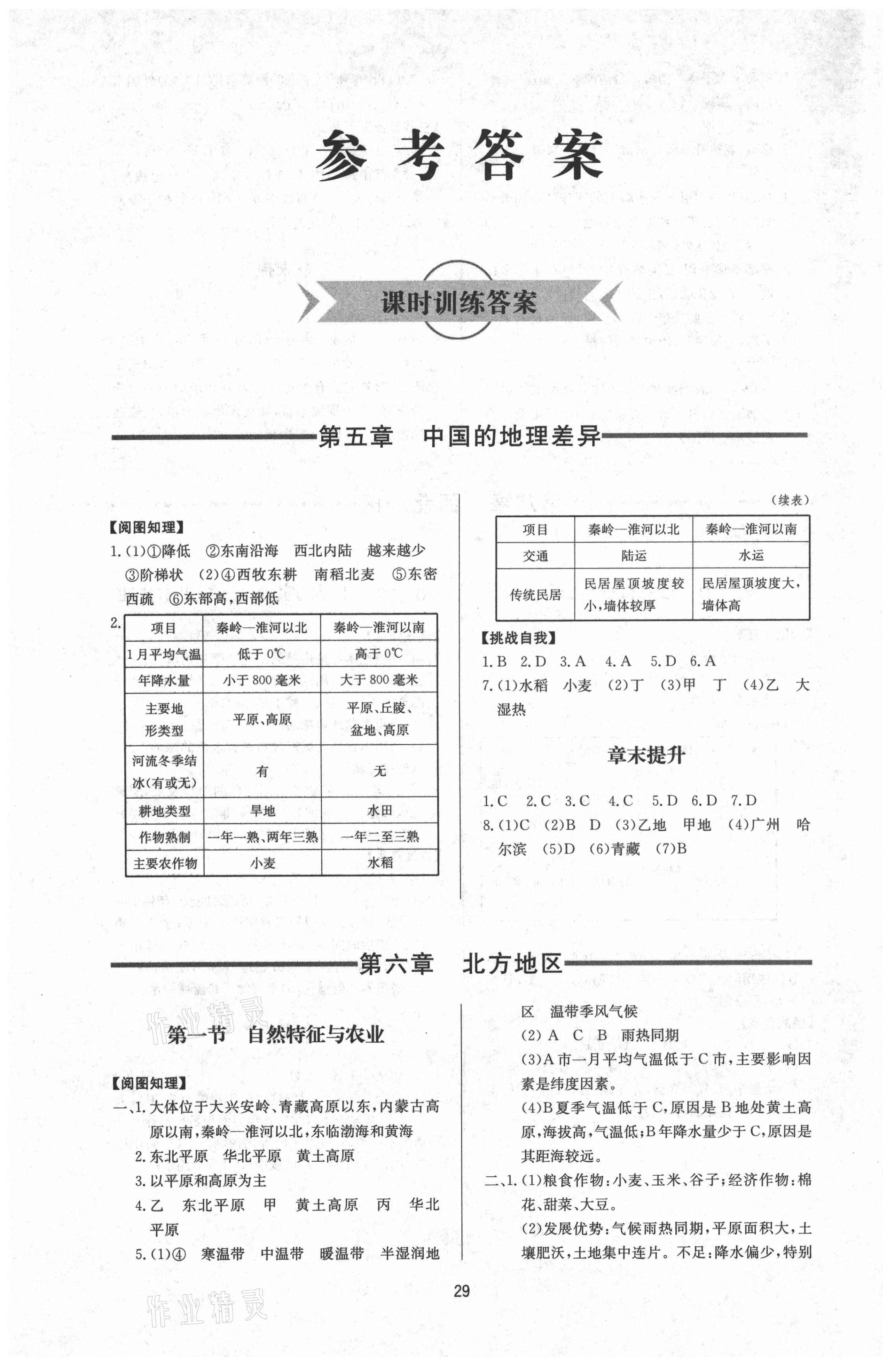 2021年新课程学习与检测八年级地理下册人教版 第1页