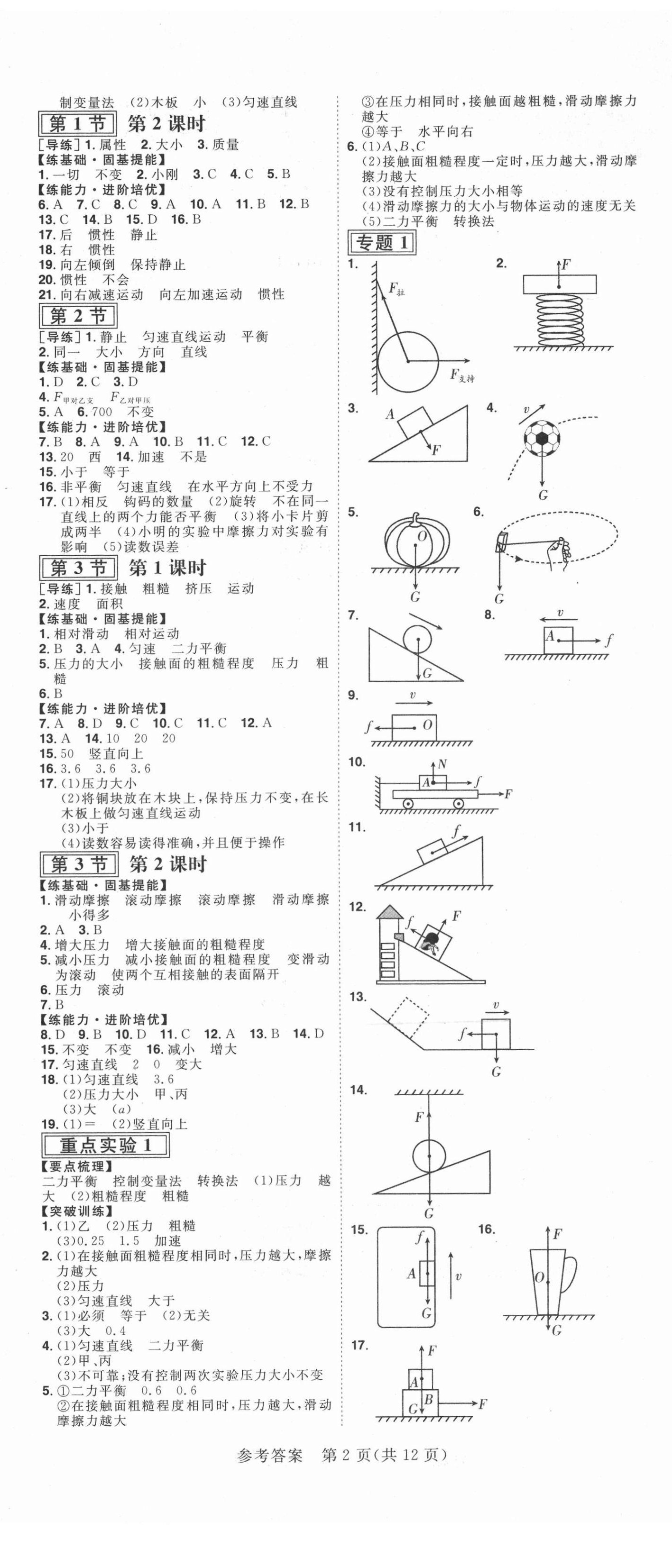 2021年練出好成績八年級物理下冊人教版安徽專版 第2頁