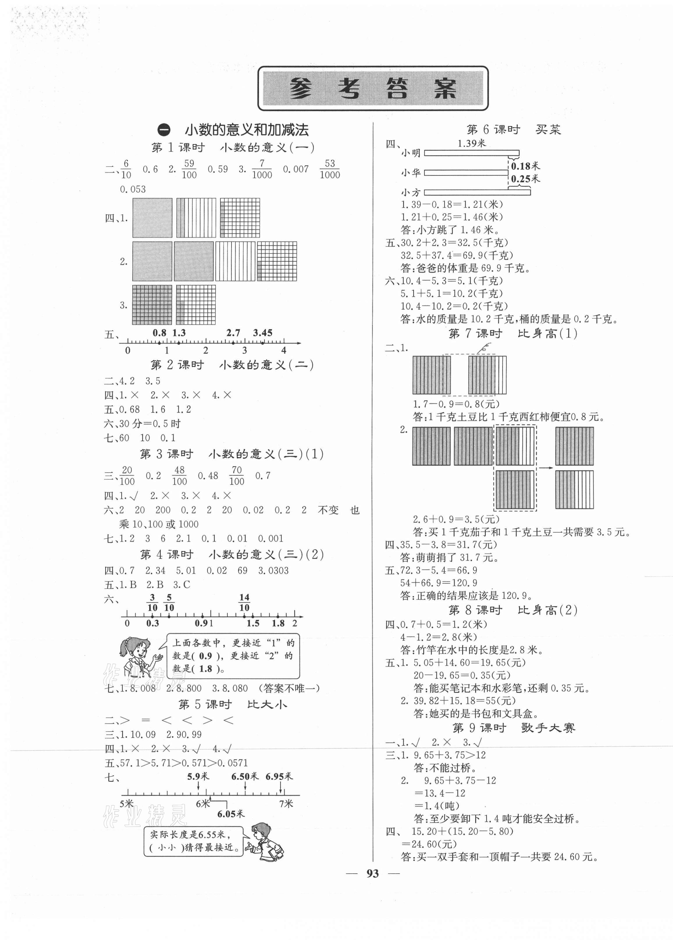 2021年梯田文化課堂內(nèi)外四年級數(shù)學(xué)下冊北師大版 第1頁