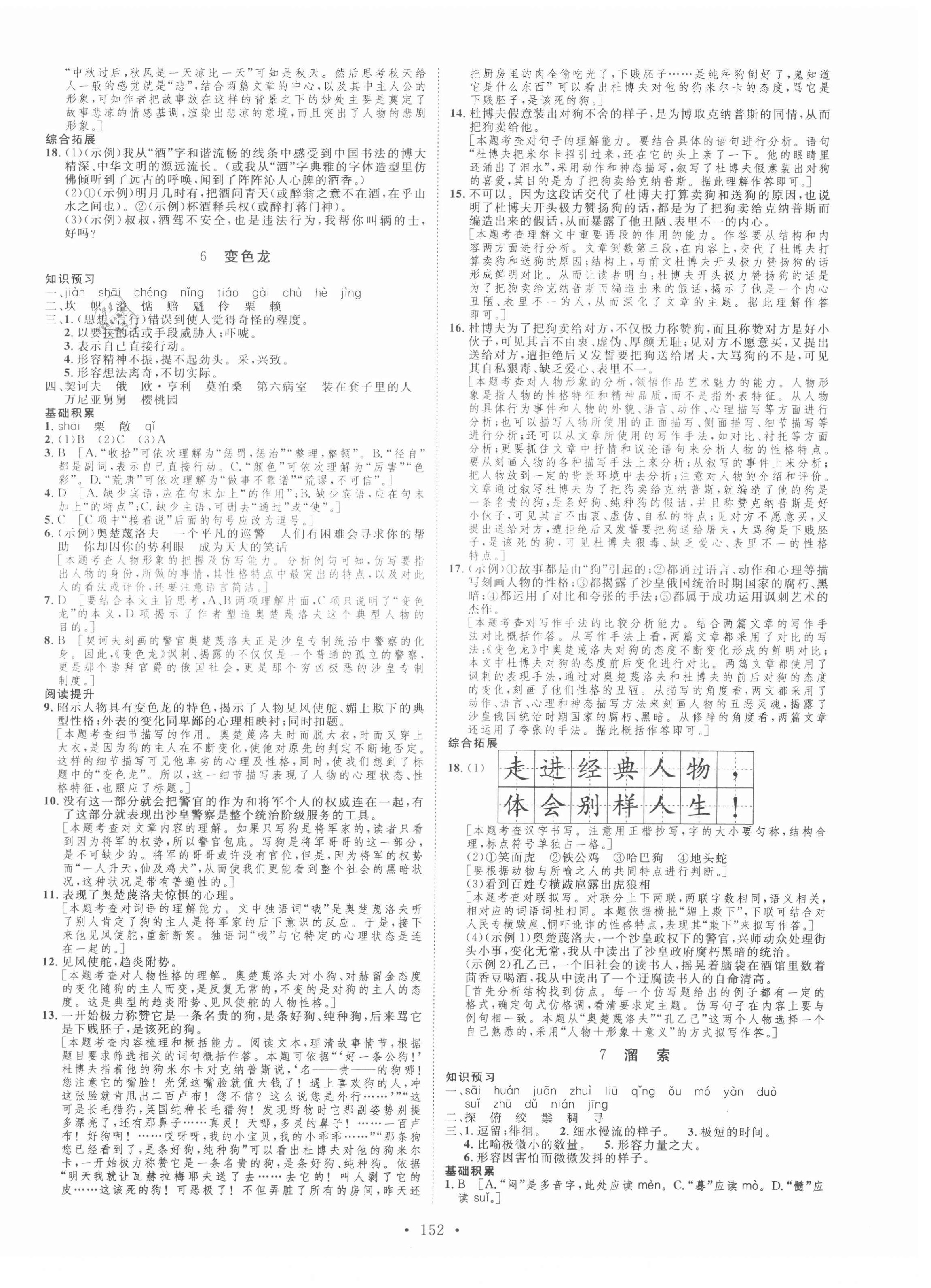 2021年思路教练同步课时作业九年级语文下册人教版 第4页