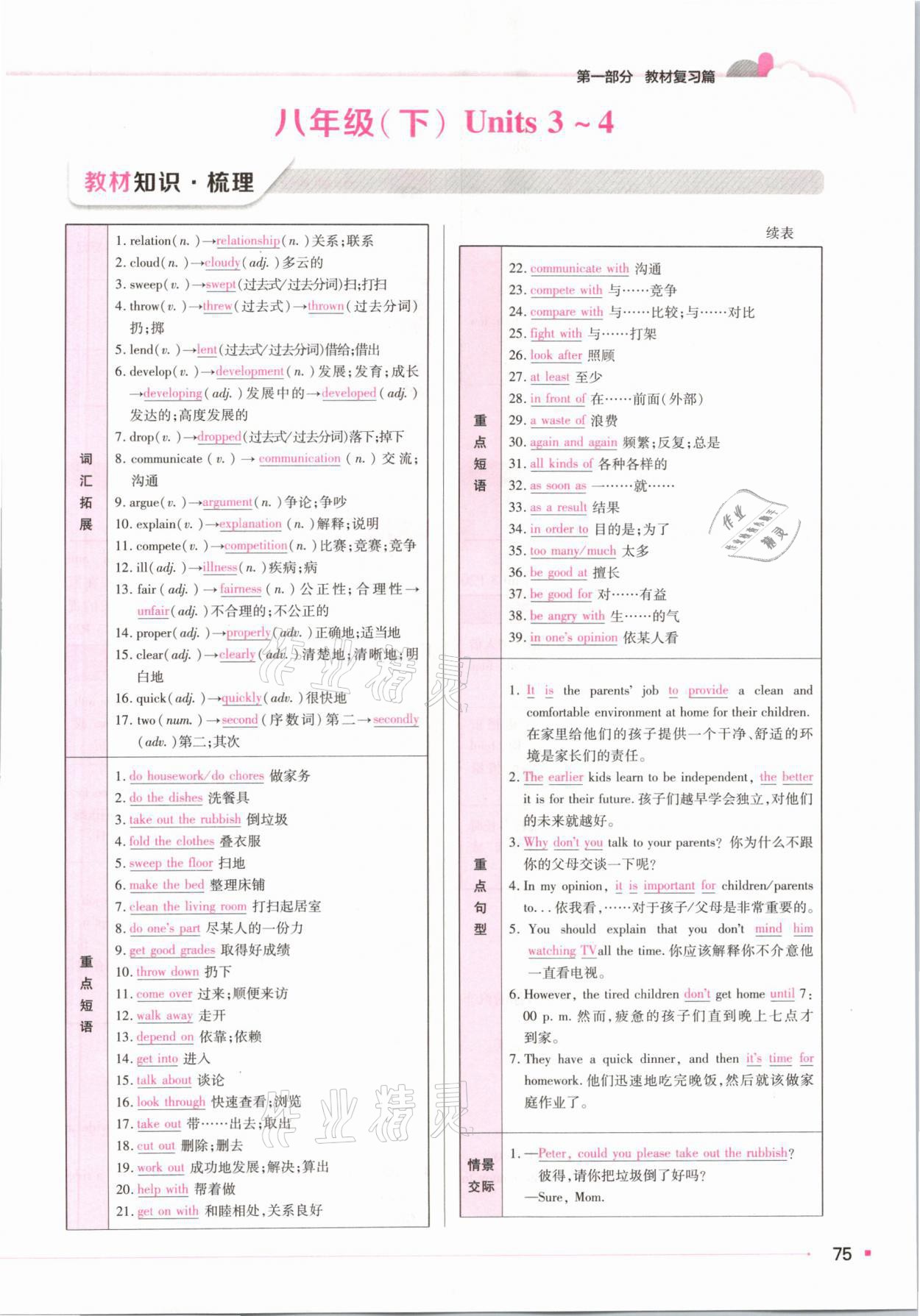 2021年河南易中考英語 參考答案第65頁