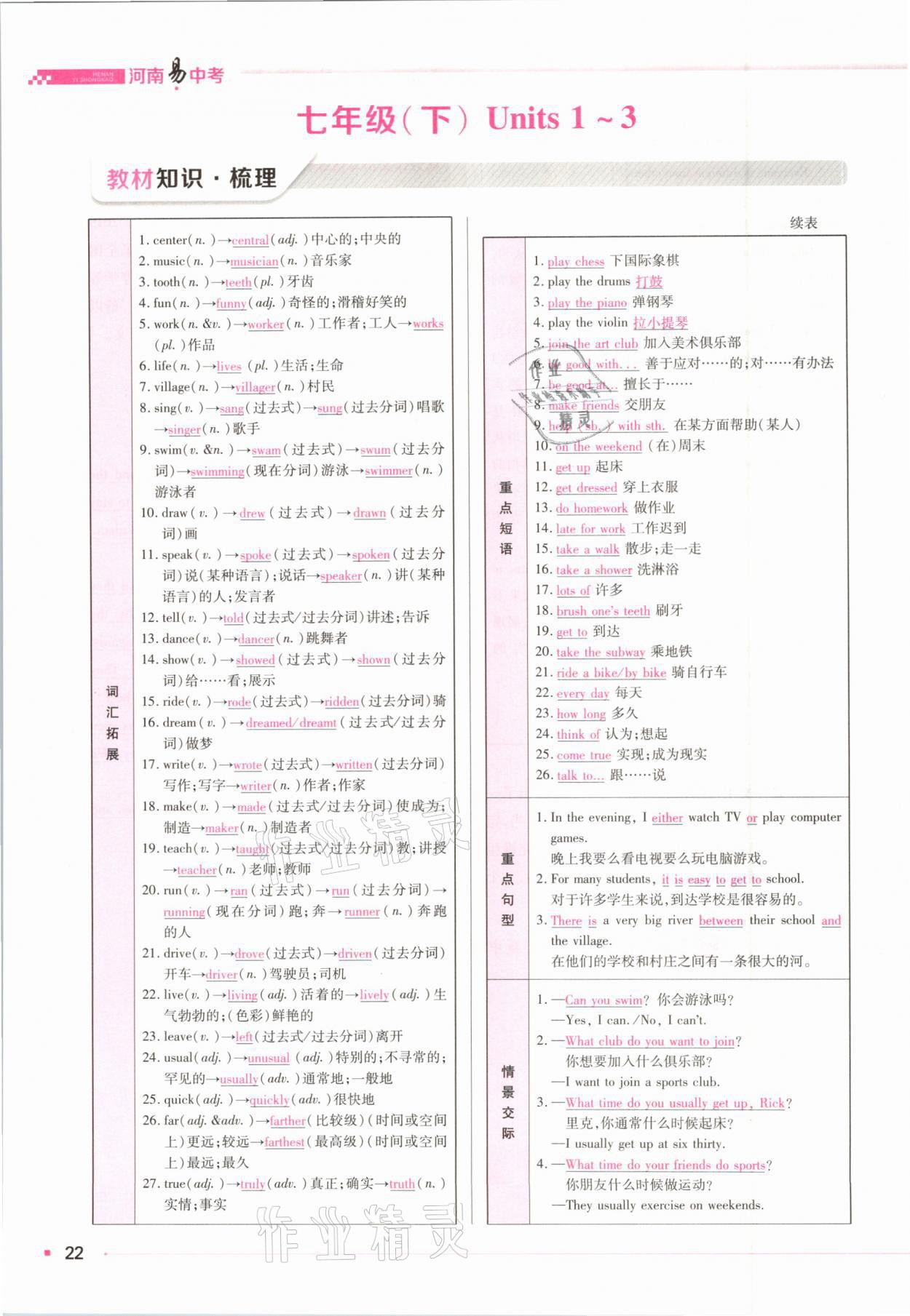 2021年河南易中考英語(yǔ) 參考答案第12頁(yè)