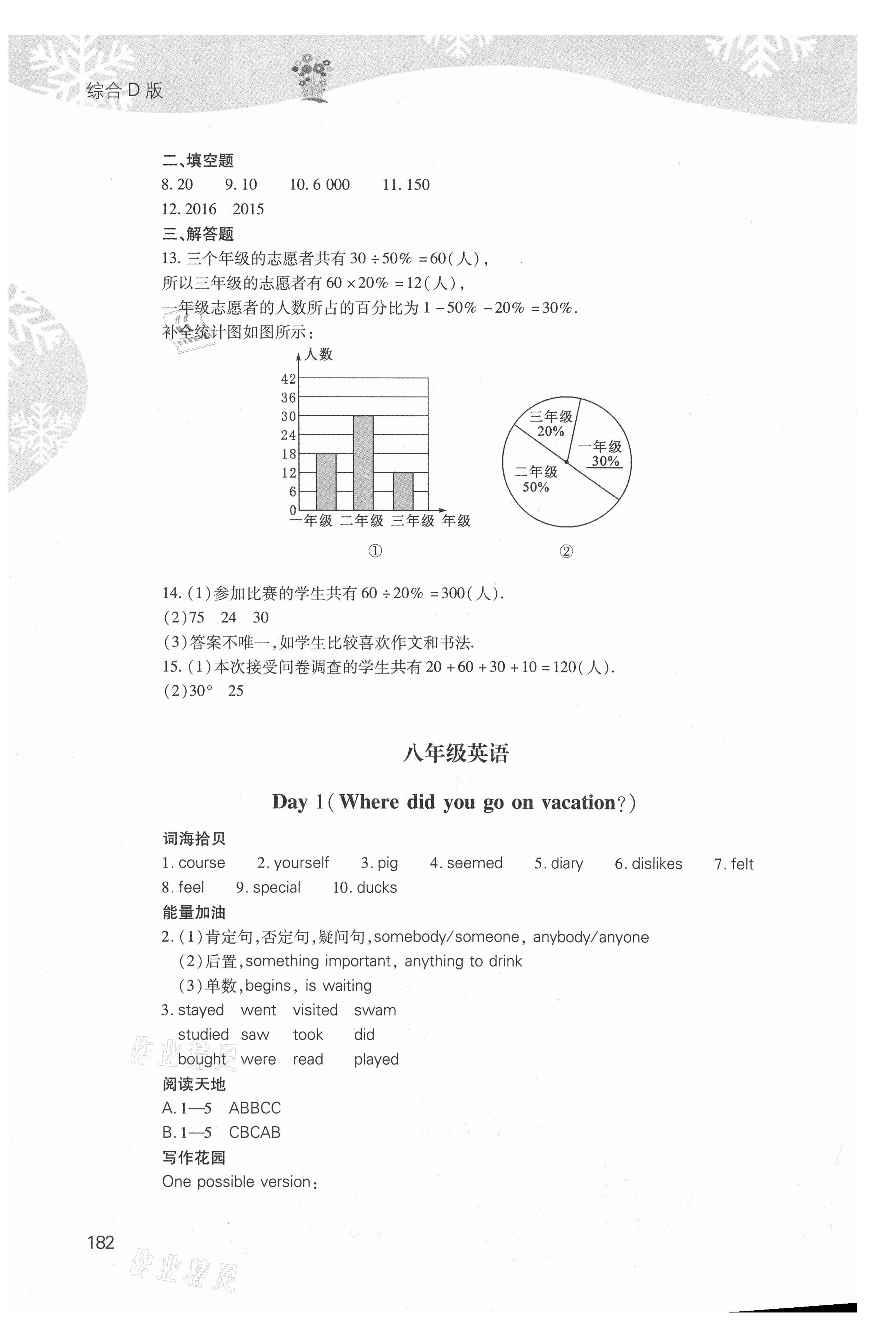 2021年快樂寒假八年級綜合D版臨沂專版山西教育出版社 第6頁