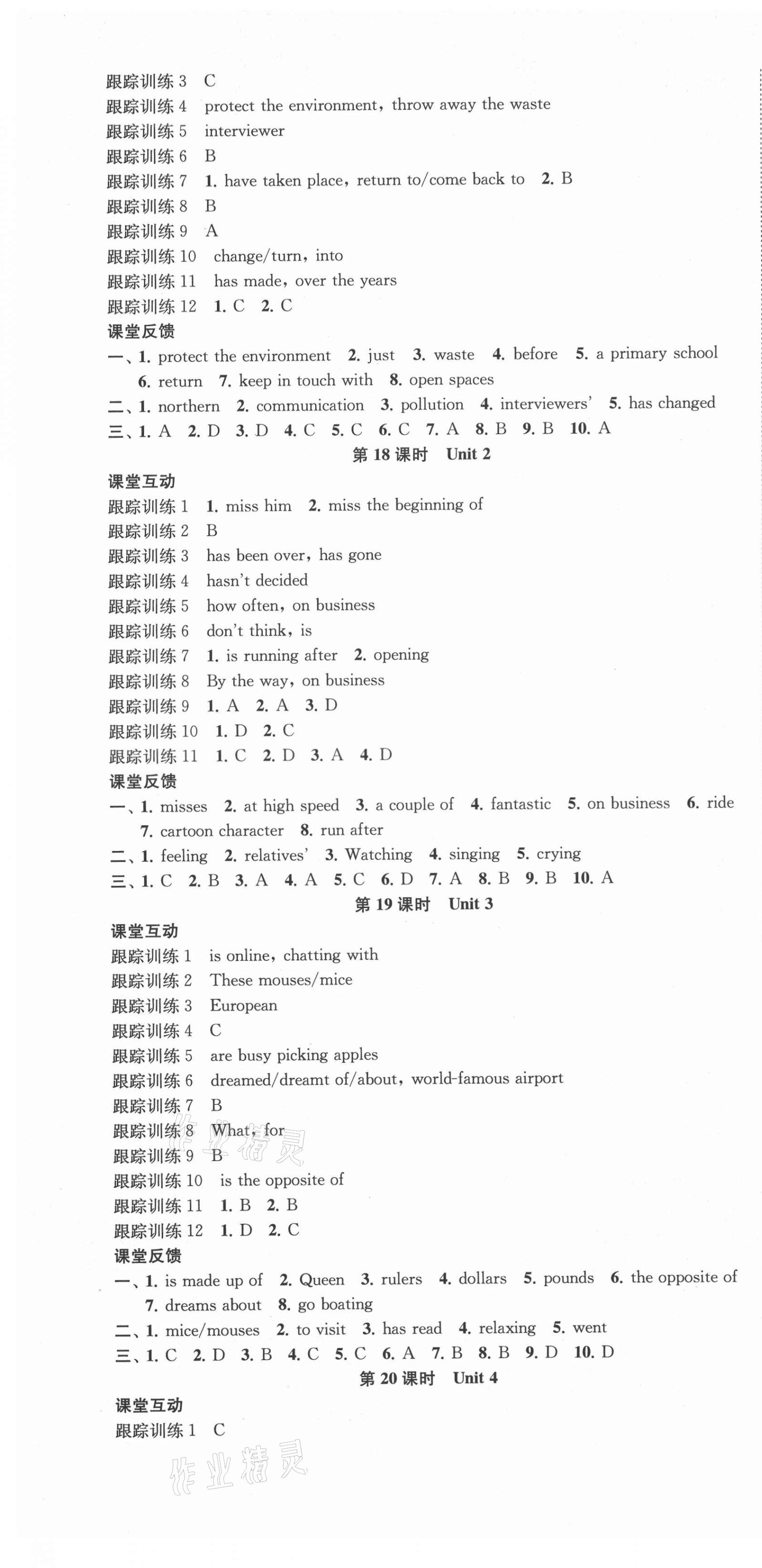 2021年金钥匙1加1中考总复习英语淮安专版 第7页