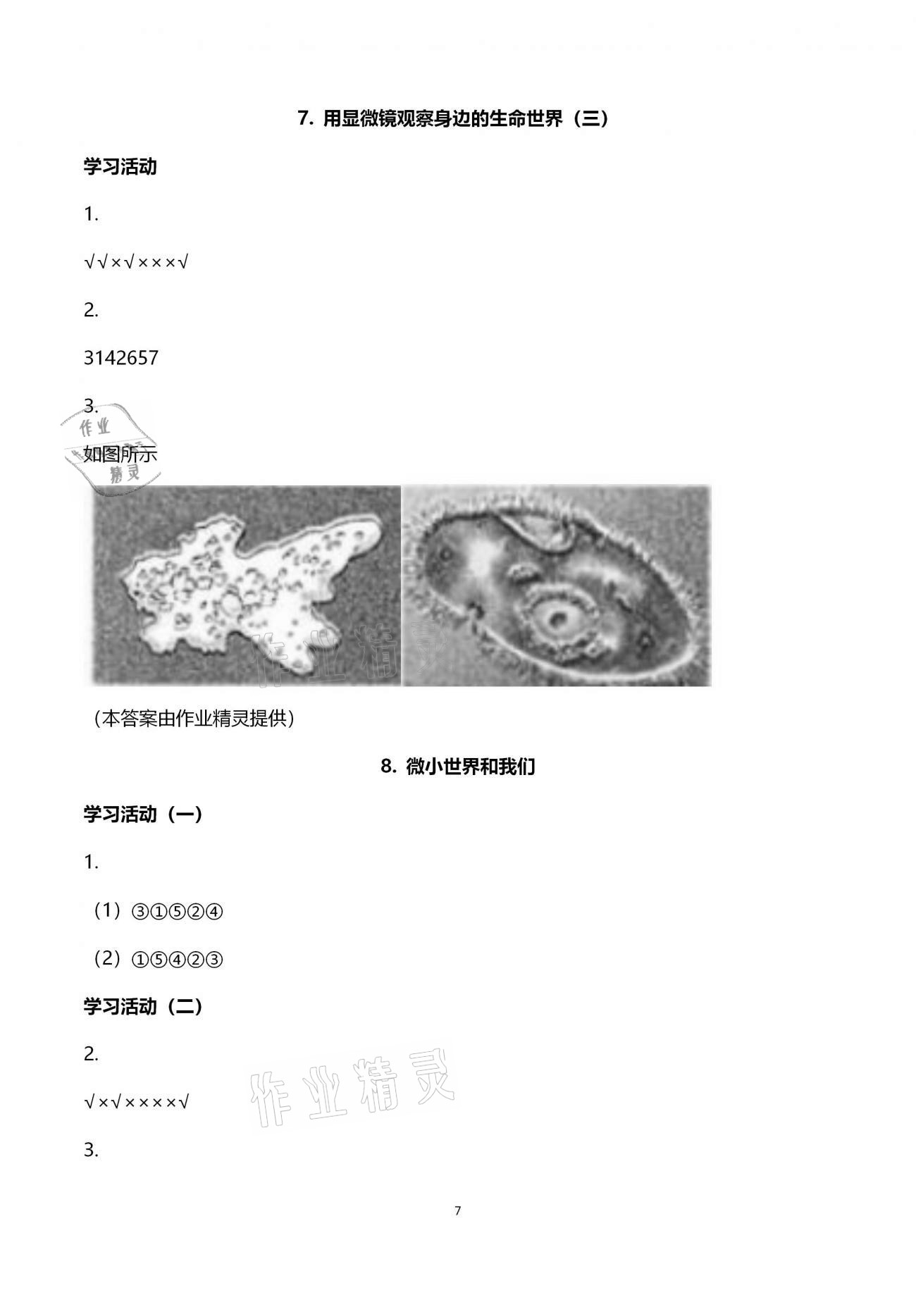 2021年同步練習(xí)六年級(jí)科學(xué)下冊(cè)教科版升級(jí)版浙江教育出版社 第7頁(yè)