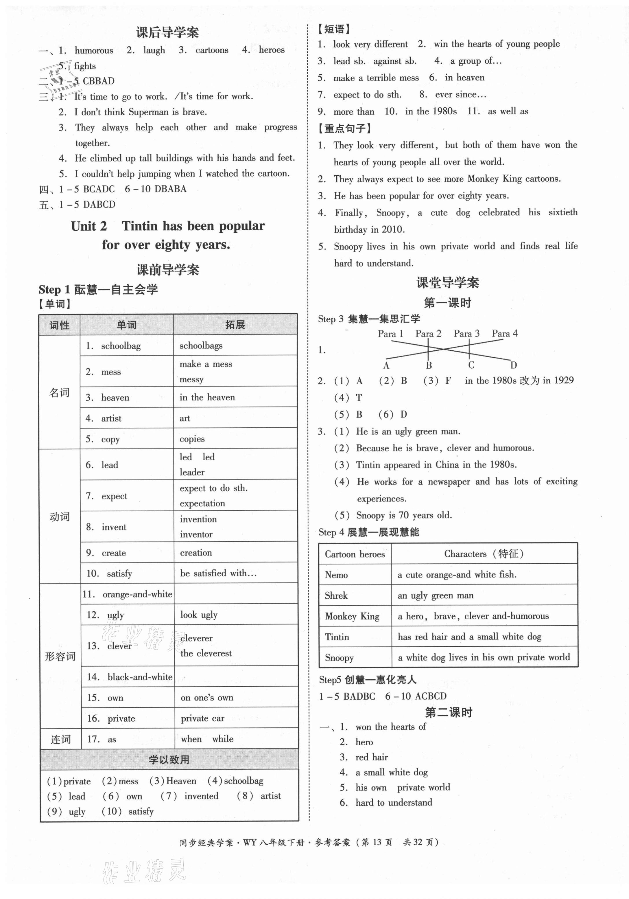 2021年同步經(jīng)典學(xué)案八年級(jí)英語下冊(cè)外研版 第13頁