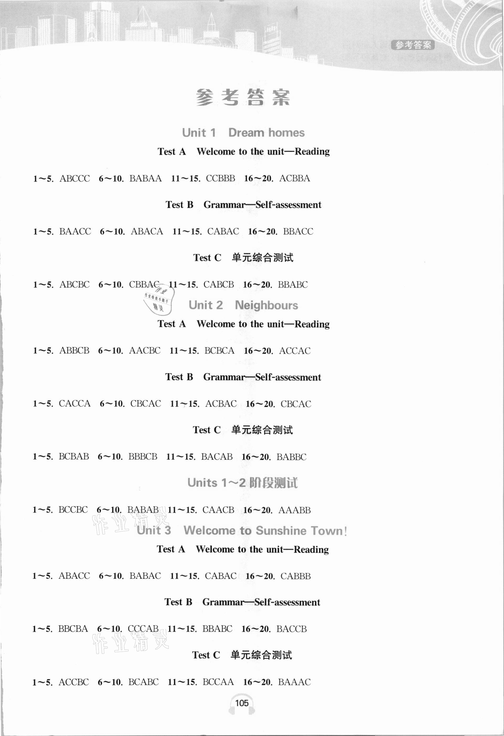 2021年江蘇省初中英語人機(jī)對(duì)話聽力滿分特訓(xùn)七年級(jí)下冊(cè)譯林版提優(yōu)版 參考答案第1頁