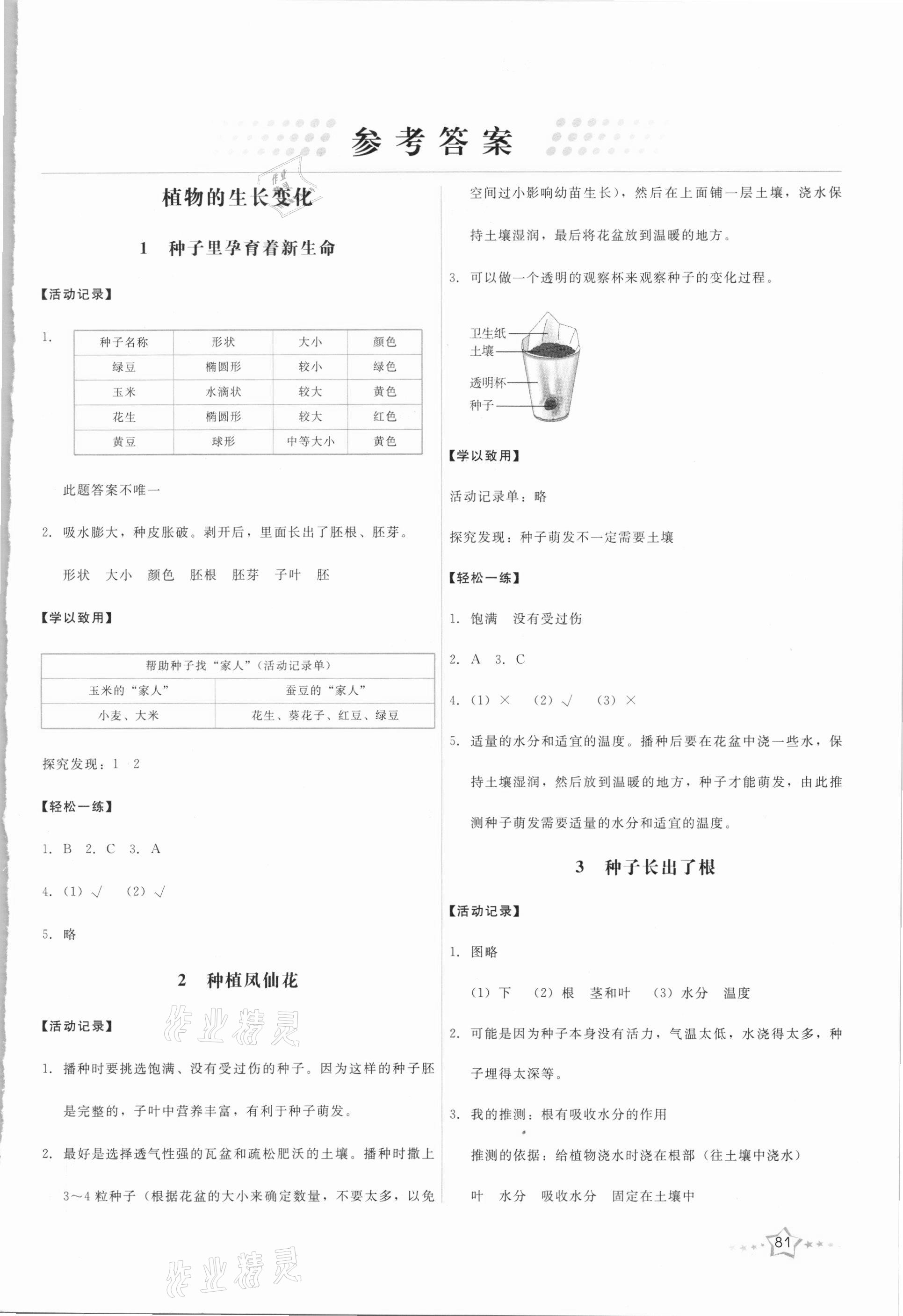 2021年能力培養(yǎng)與測(cè)試四年級(jí)科學(xué)下冊(cè)教科版 第1頁