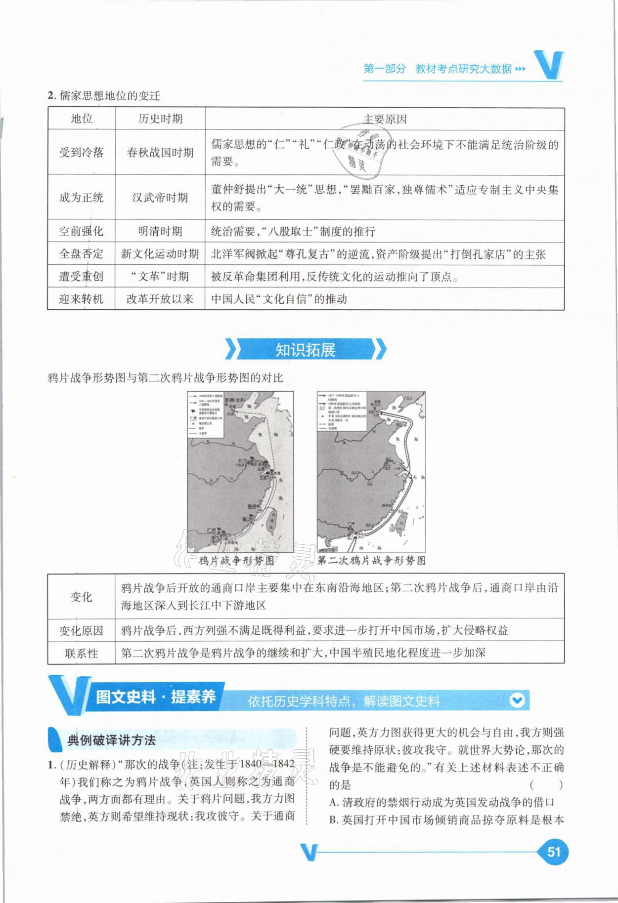 2021年大數(shù)據(jù)學業(yè)考評中考必備歷史山西專版 參考答案第51頁