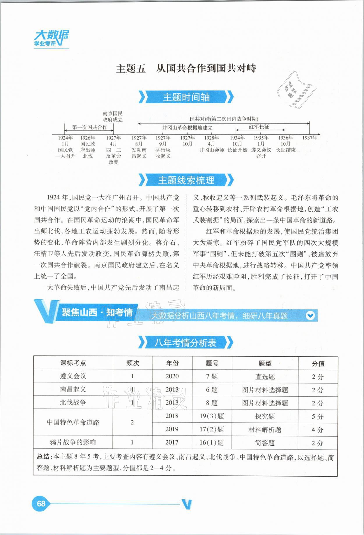 2021年大數(shù)據(jù)學(xué)業(yè)考評中考必備歷史山西專版 參考答案第68頁