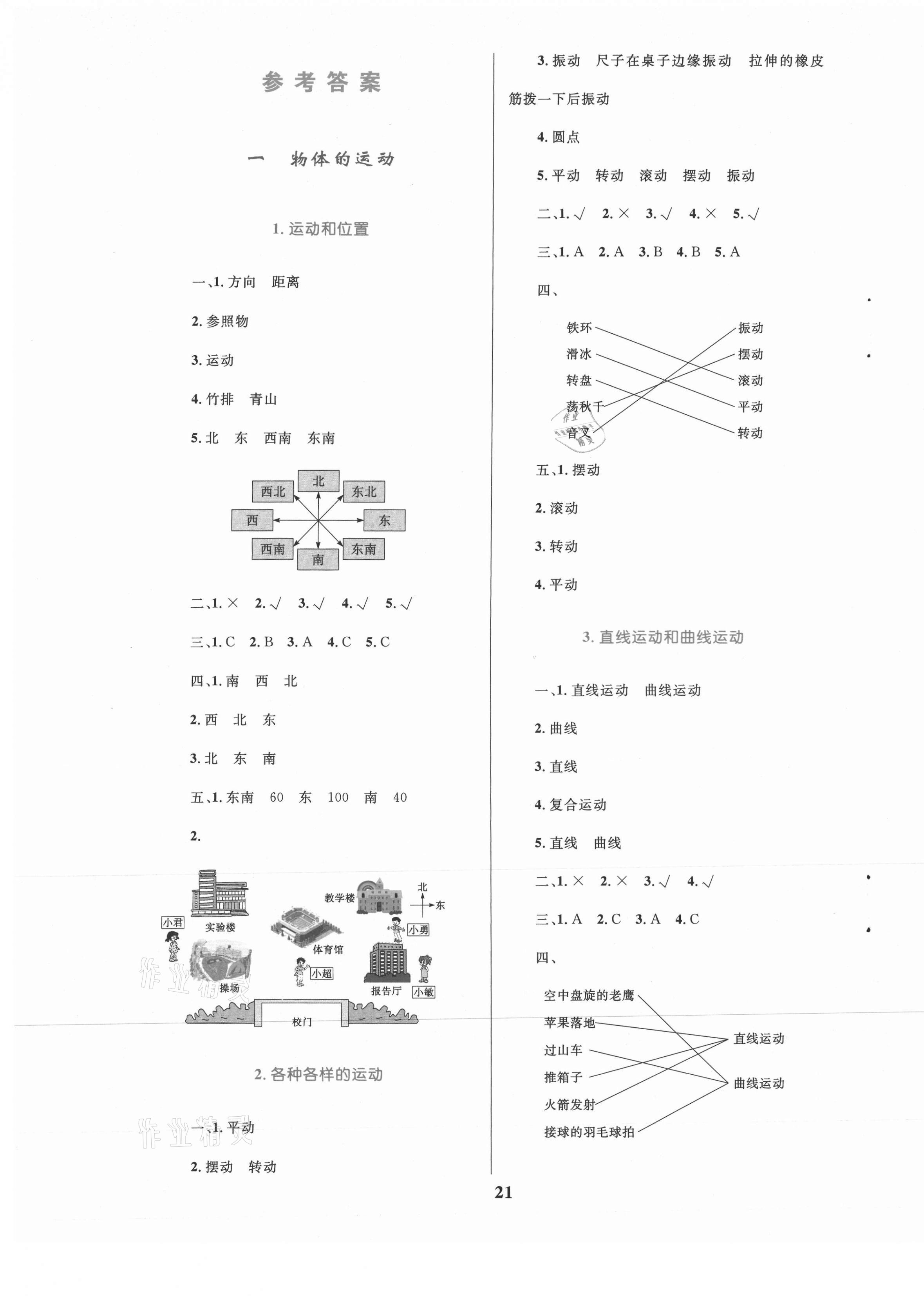 2021年全優設計超人天天練三年級科學下冊教科版 第1頁