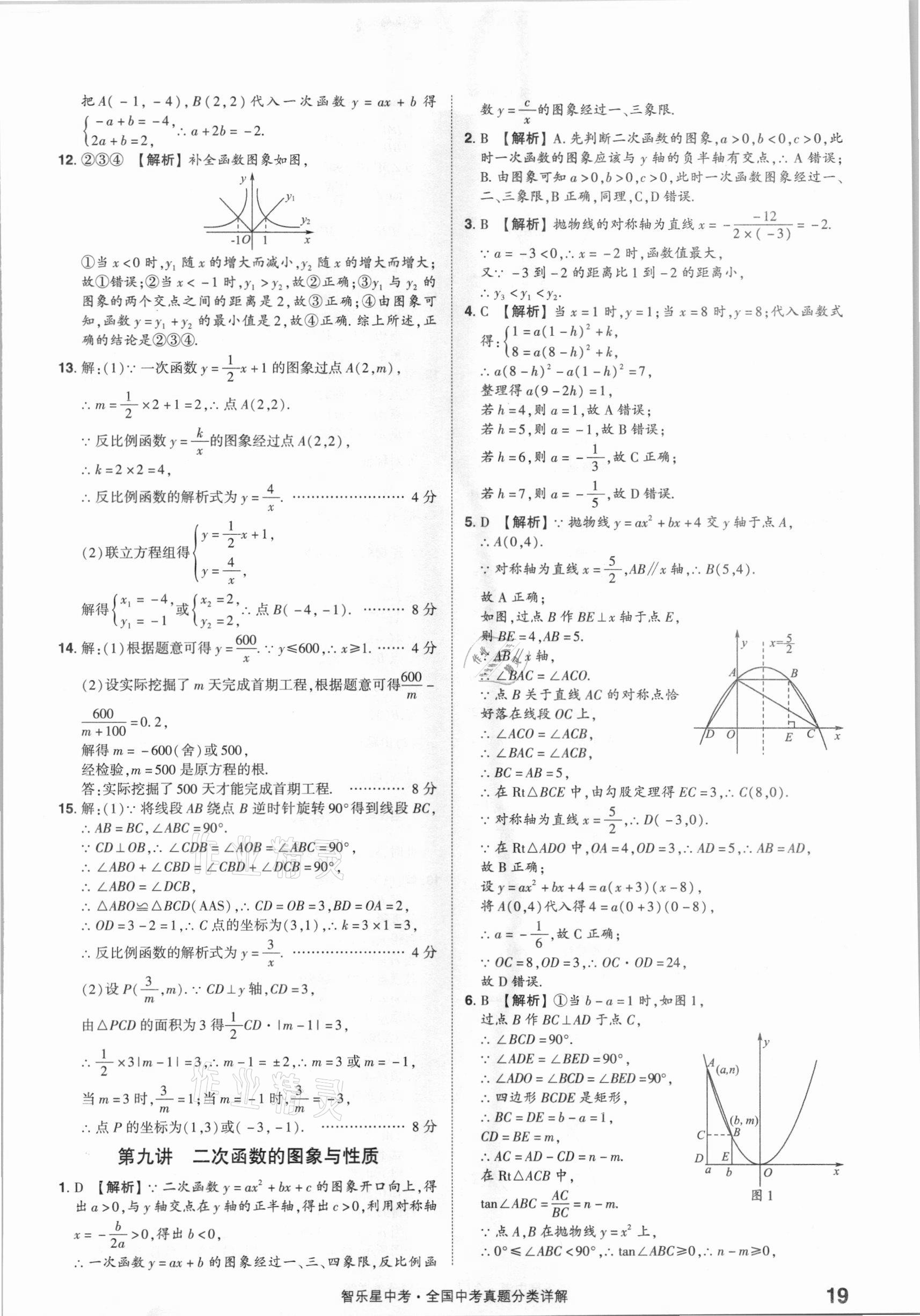 2021年智樂(lè)星中考真題分類(lèi)數(shù)學(xué)&nbsp;參考答案第19頁(yè)