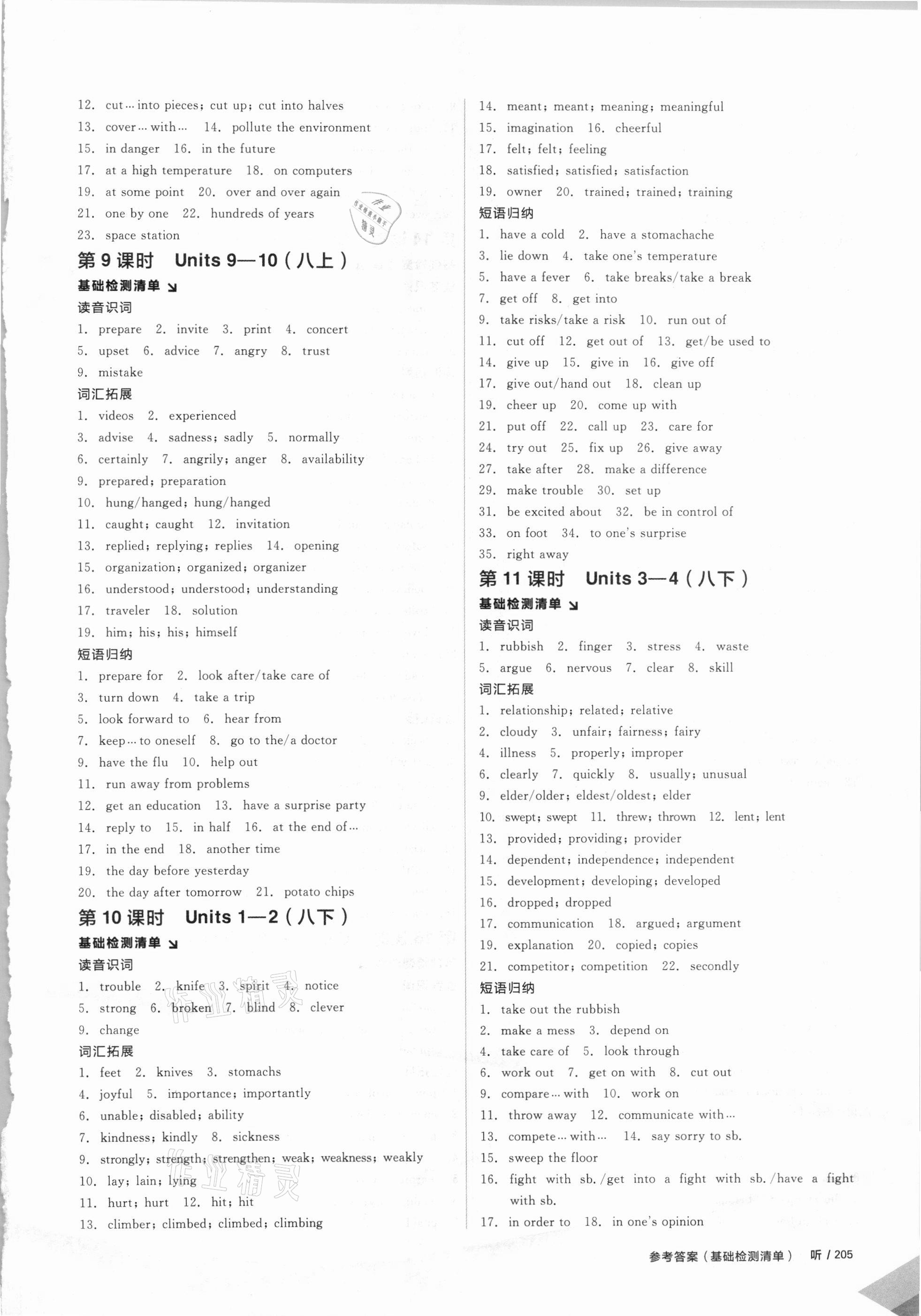 2021年全品中考復(fù)習(xí)方案英語(yǔ)甘肅專版 參考答案第4頁(yè)