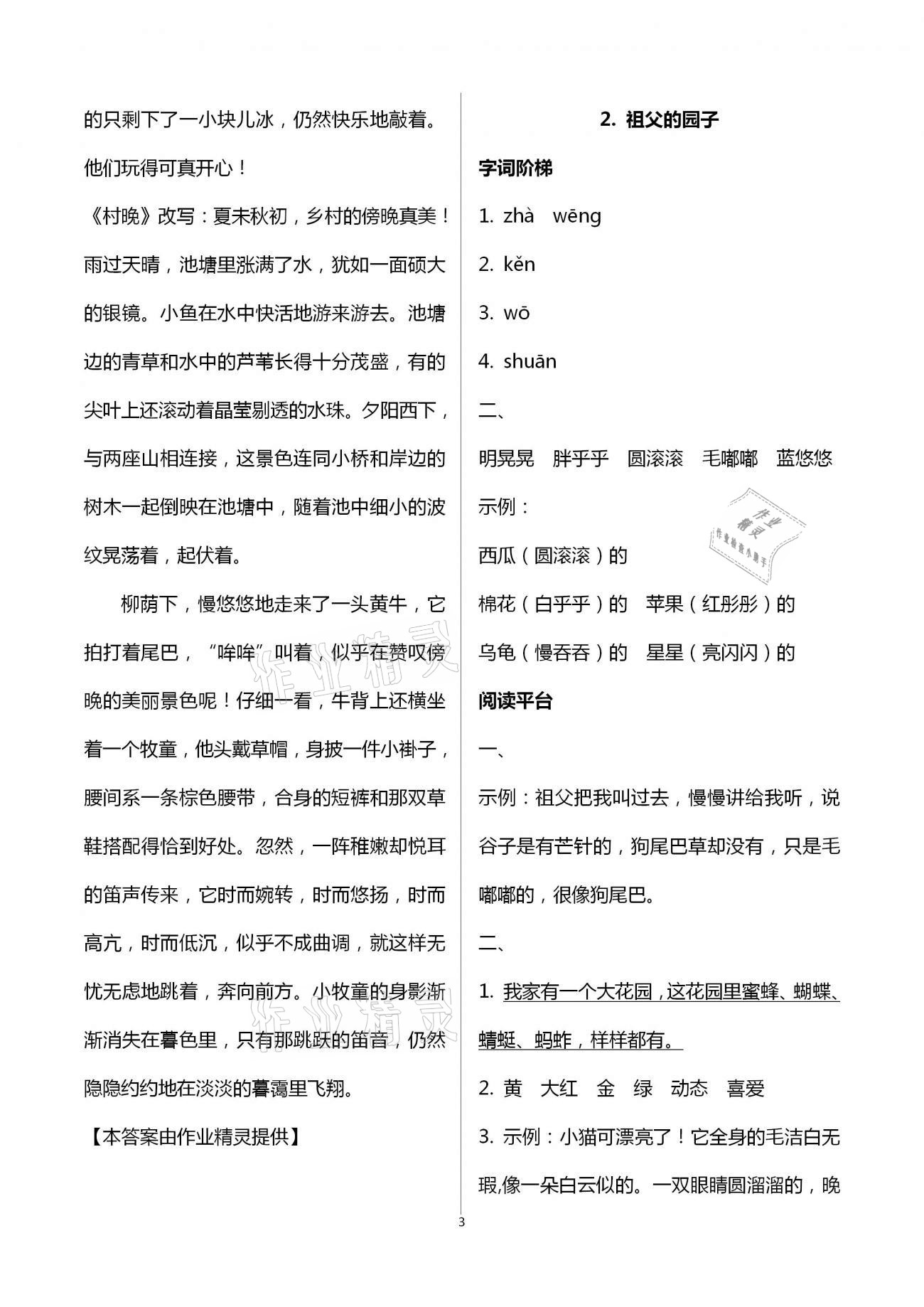 2021年浙江新課程三維目標(biāo)測(cè)評(píng)課時(shí)特訓(xùn)五年級(jí)語(yǔ)文下冊(cè)人教版 第3頁(yè)