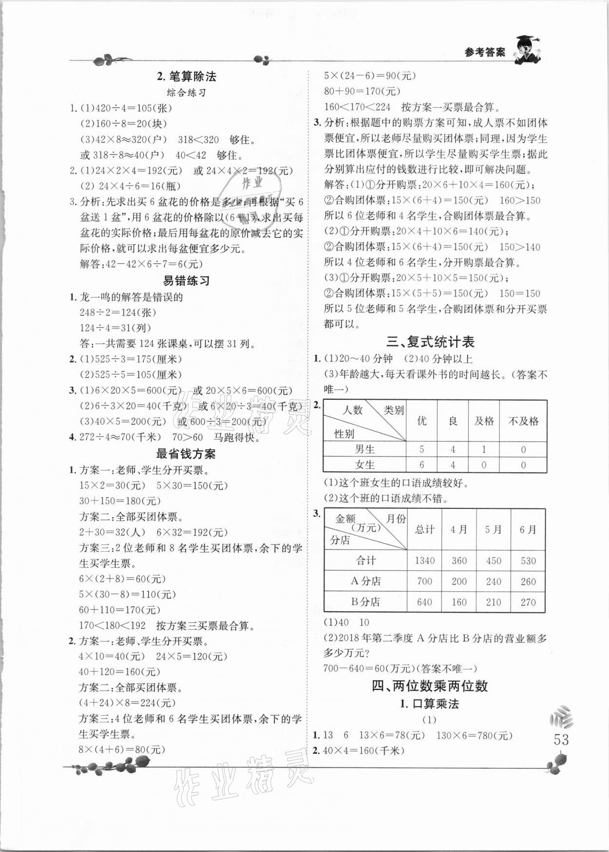 2021年黄冈小状元解决问题天天练三年级数学下册人教版 第3页