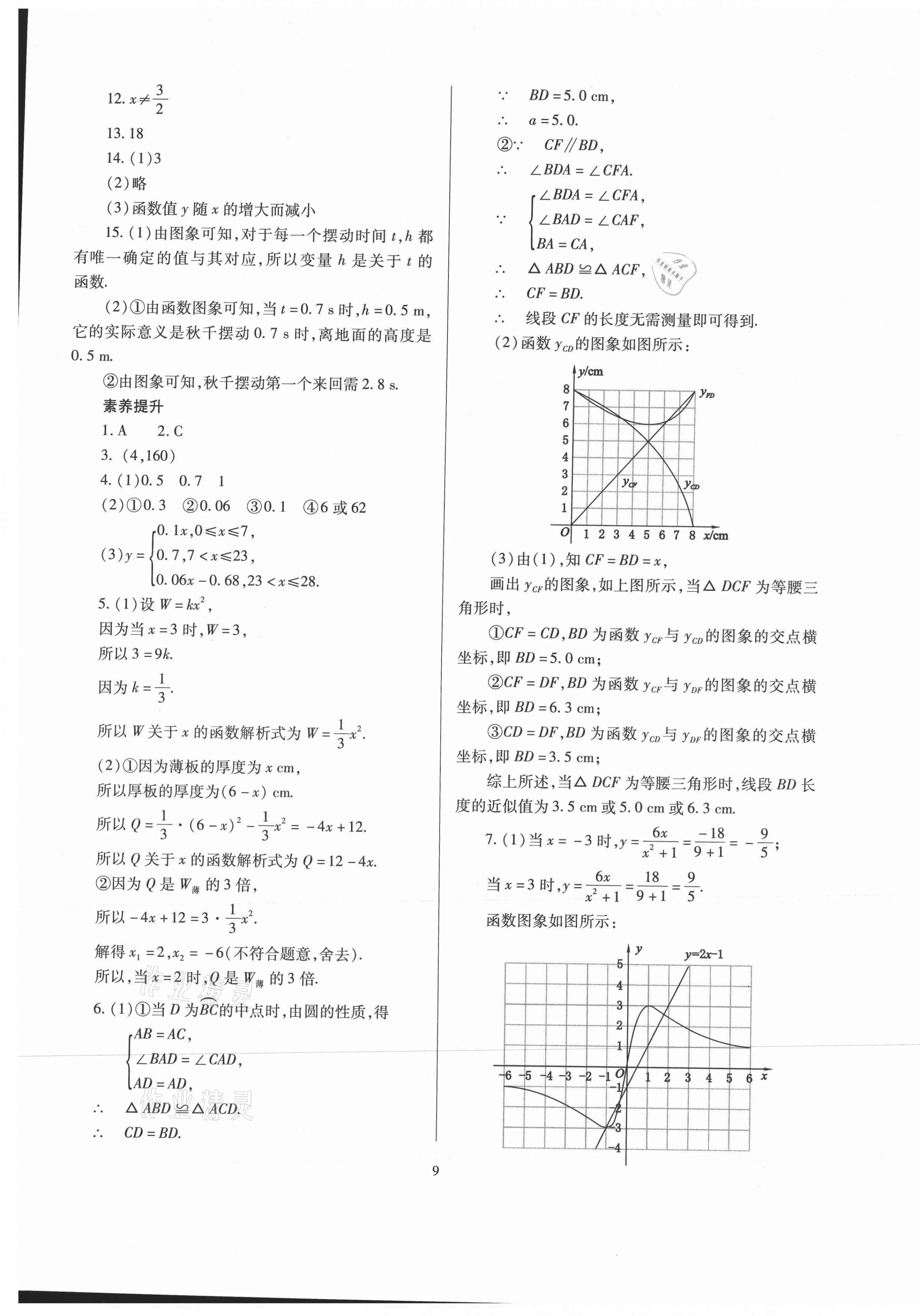 2021年山西省中考指導(dǎo)數(shù)學(xué) 第9頁