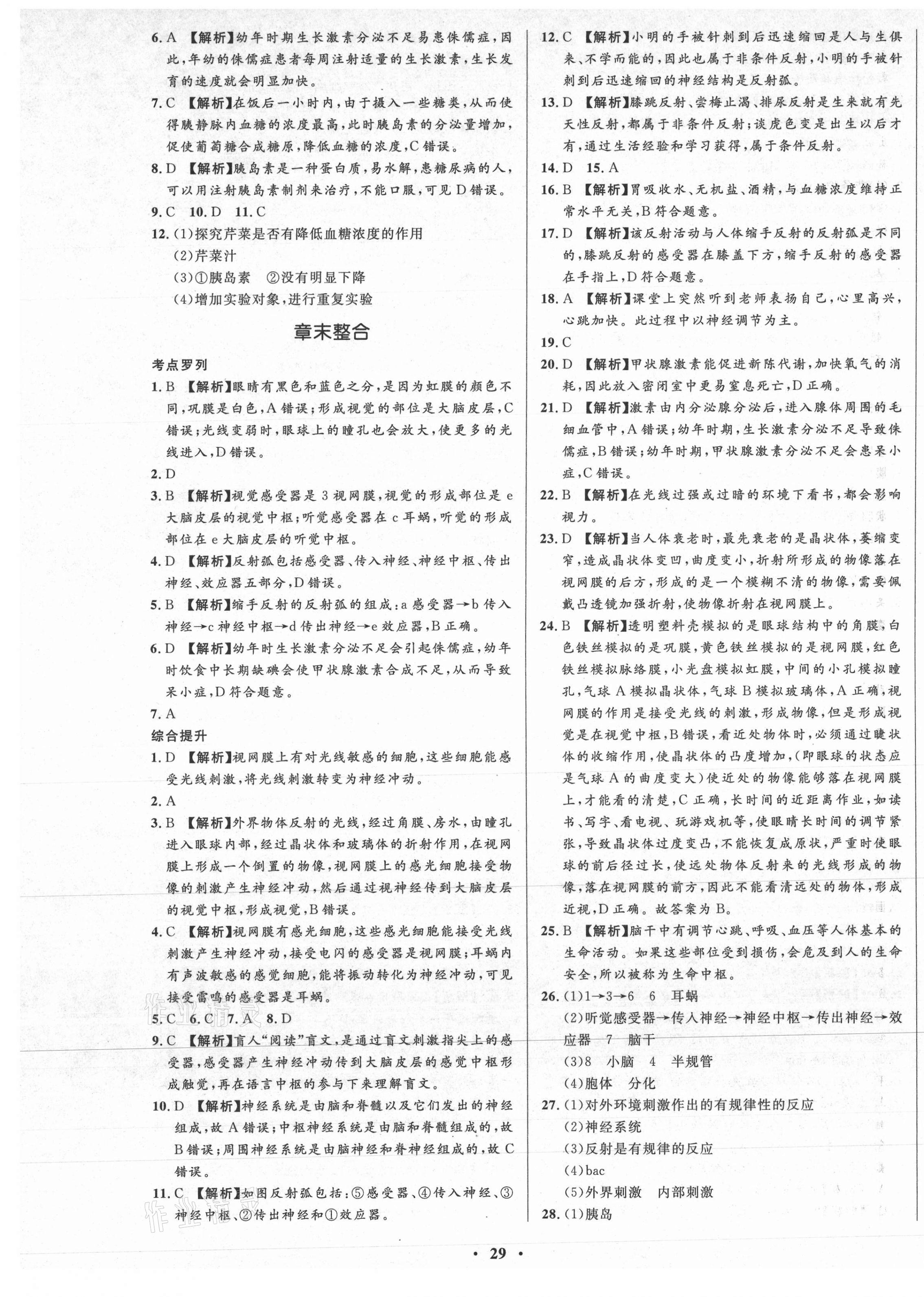 2021年天梯学案初中同步新课堂七年级生物下册鲁科版54制 第5页