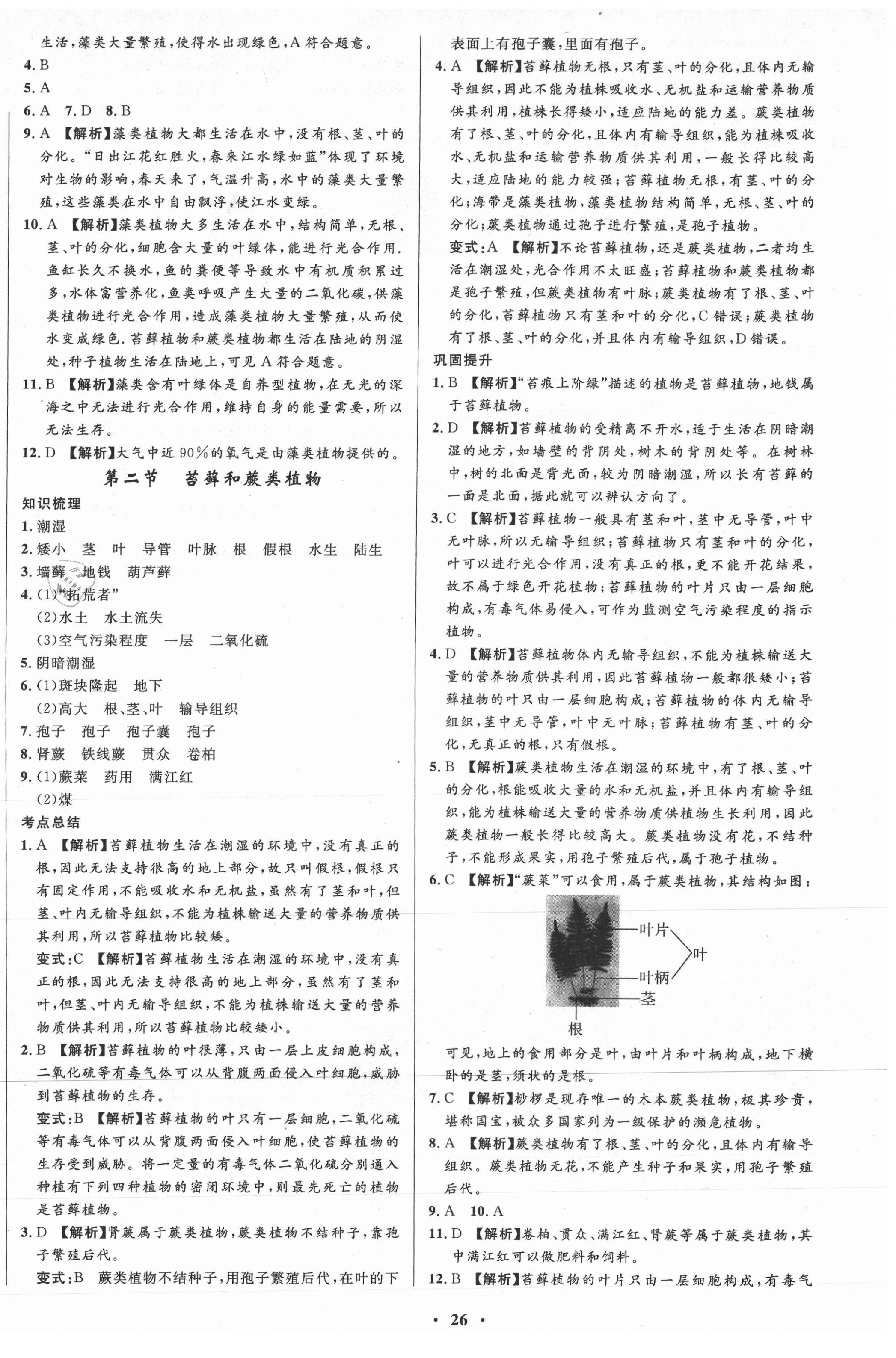 2021年天梯學(xué)案初中同步新課堂六年級生物下冊魯科版54制 第2頁