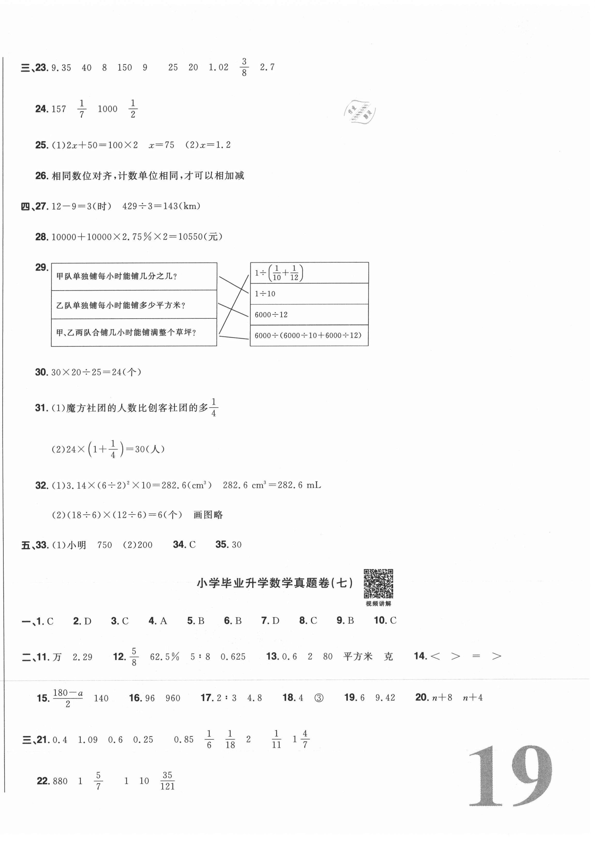 2021年陽光同學(xué)小學(xué)畢業(yè)升學(xué)系統(tǒng)總復(fù)習(xí)數(shù)學(xué) 第6頁