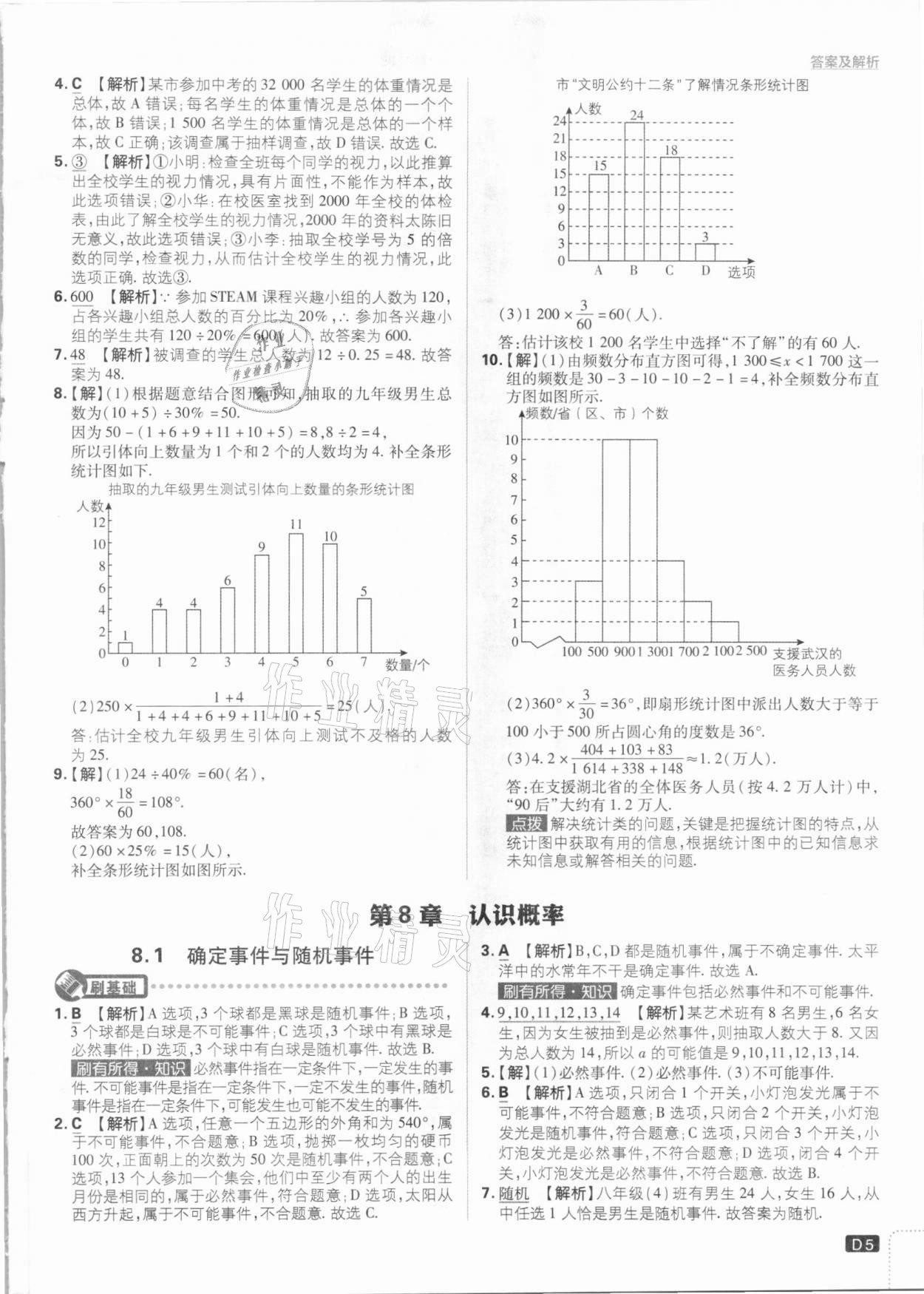 2021年初中必刷題八年級數(shù)學下冊江蘇版 參考答案第5頁